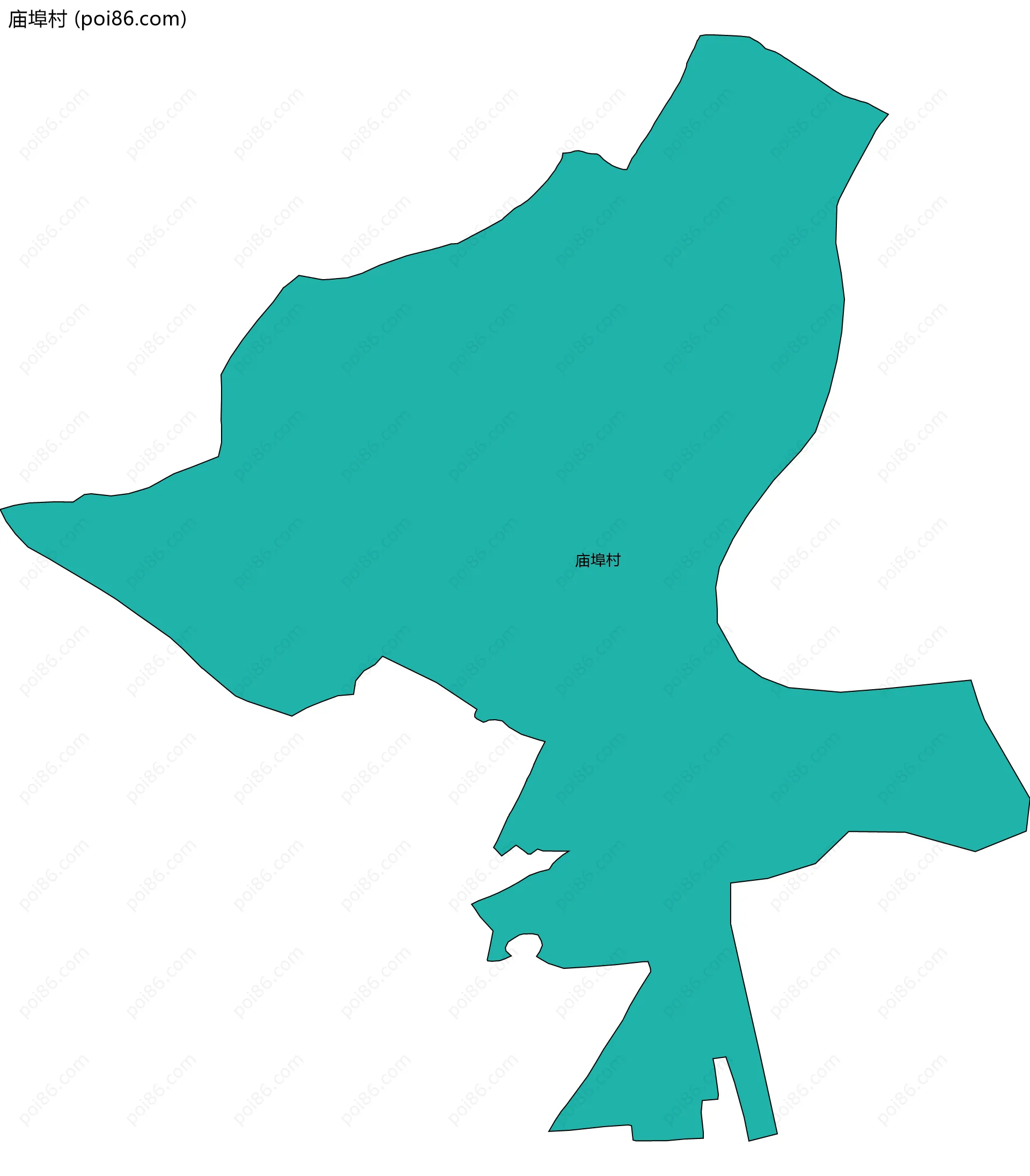 庙埠村边界地图