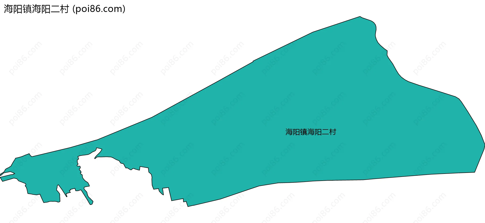海阳镇海阳二村边界地图