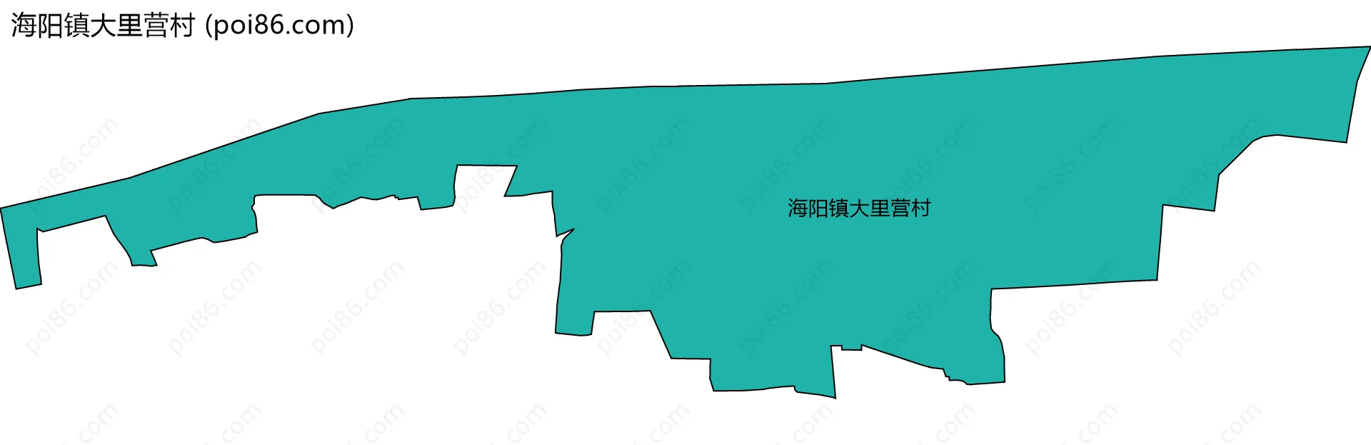 海阳镇大里营村边界地图