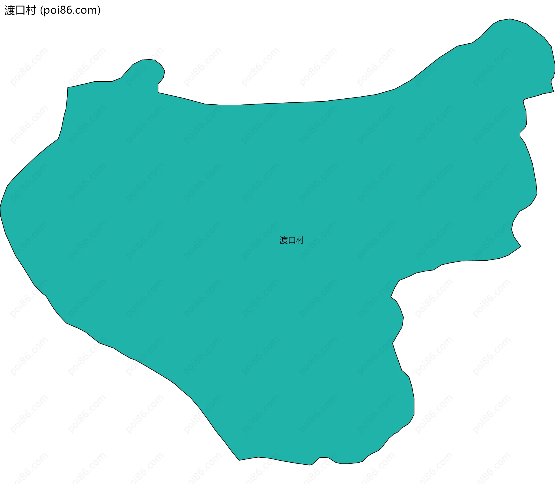 渡口村边界地图