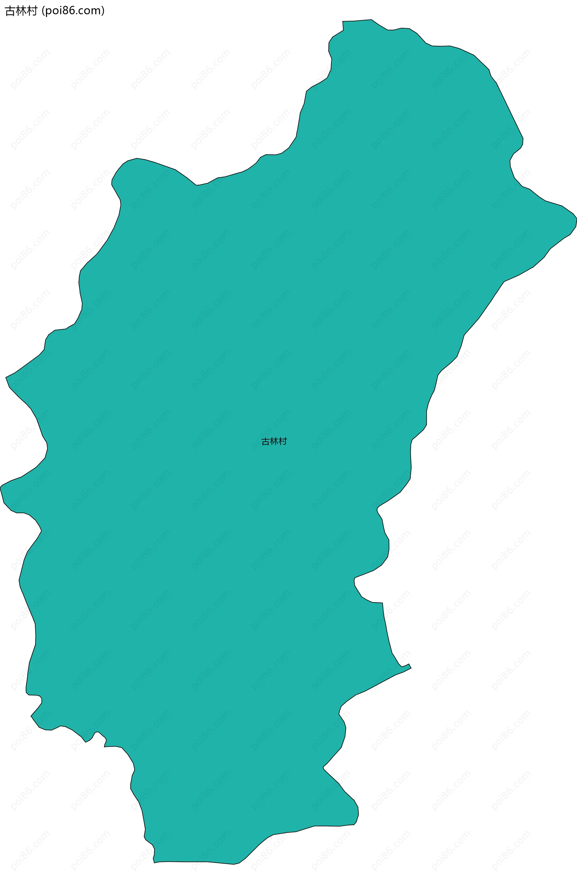 古林村边界地图