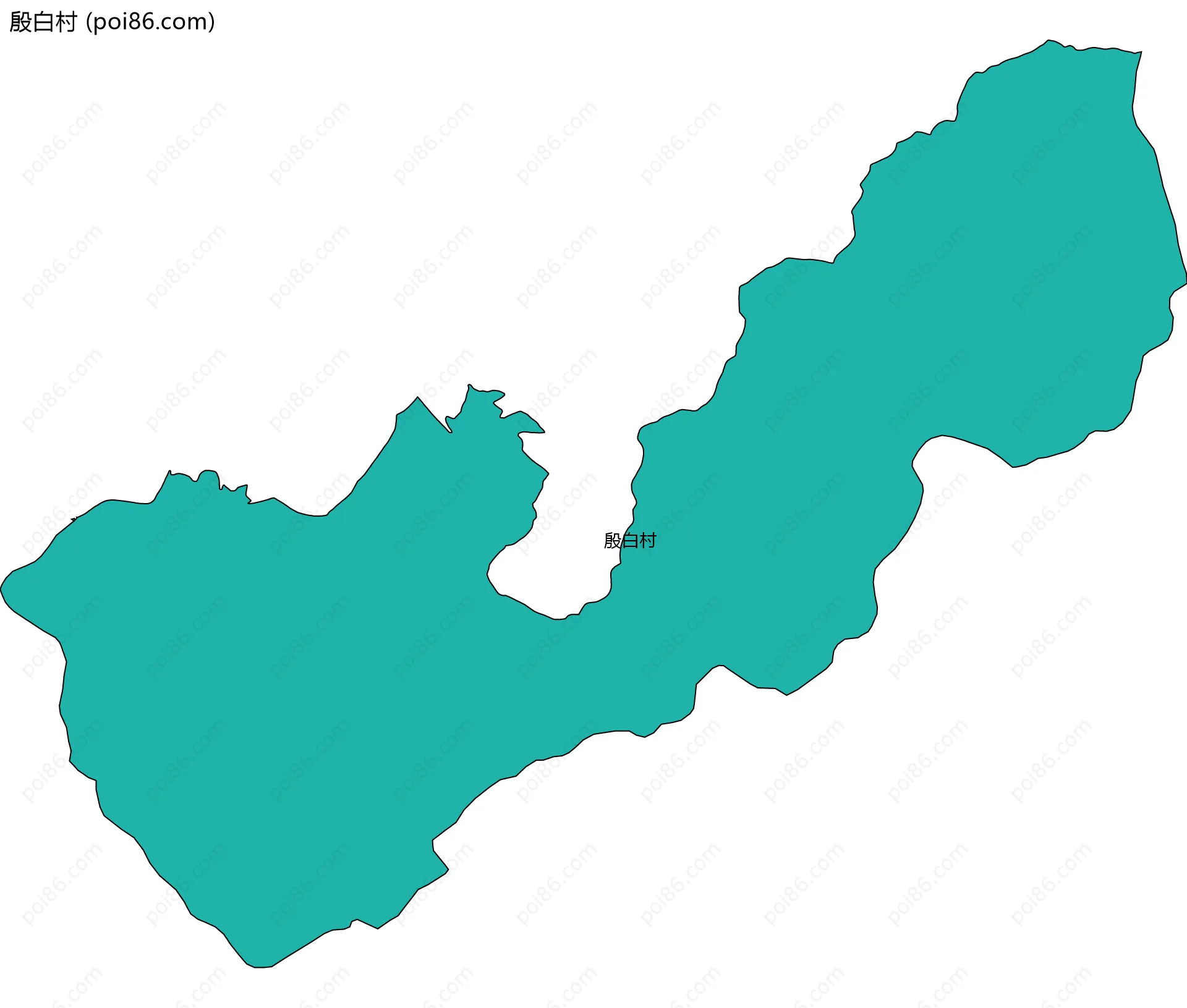 殷白村边界地图