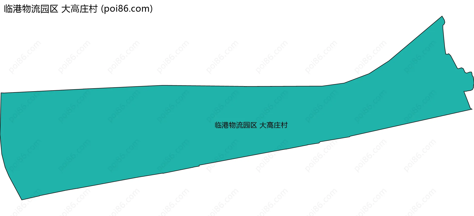 临港物流园区 大高庄村边界地图