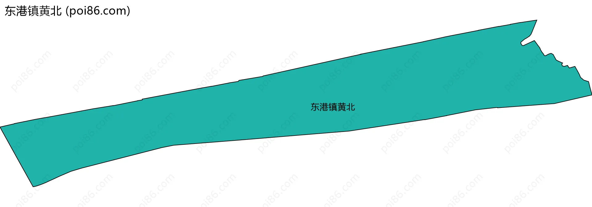 东港镇黄北边界地图