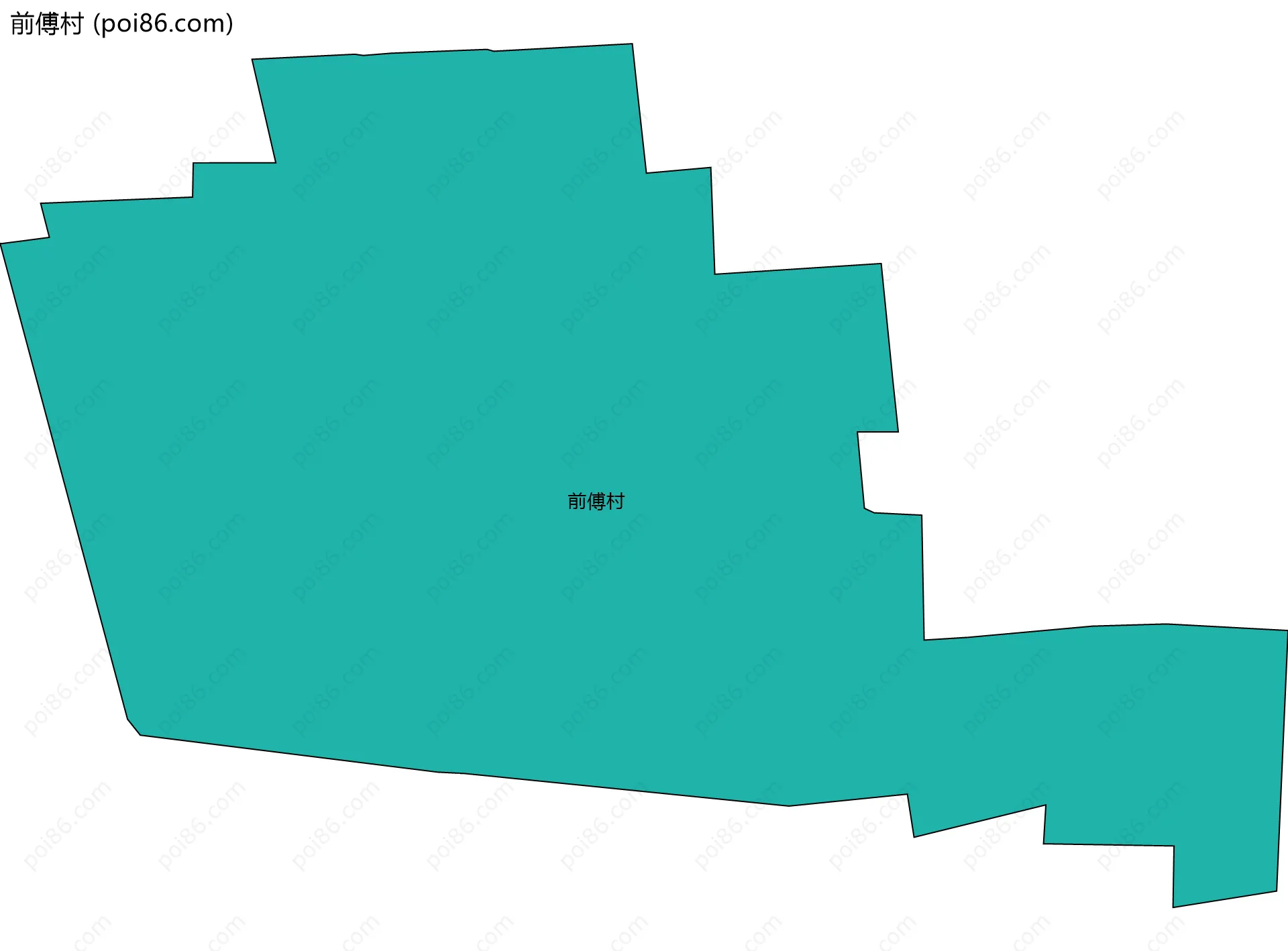 前傅村边界地图