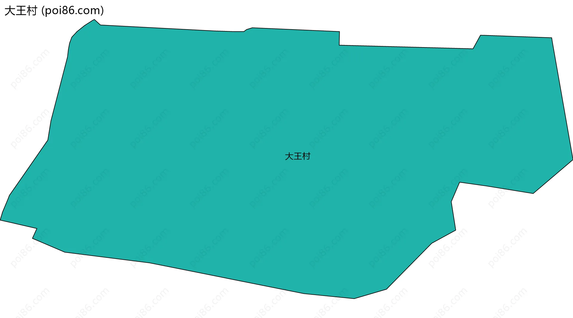 大王村边界地图