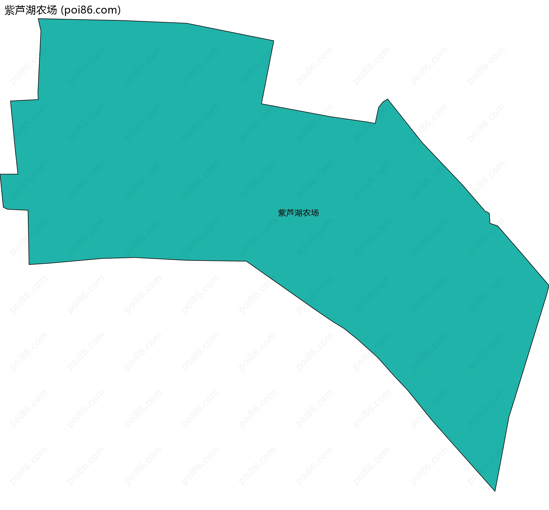 紫芦湖农场边界地图