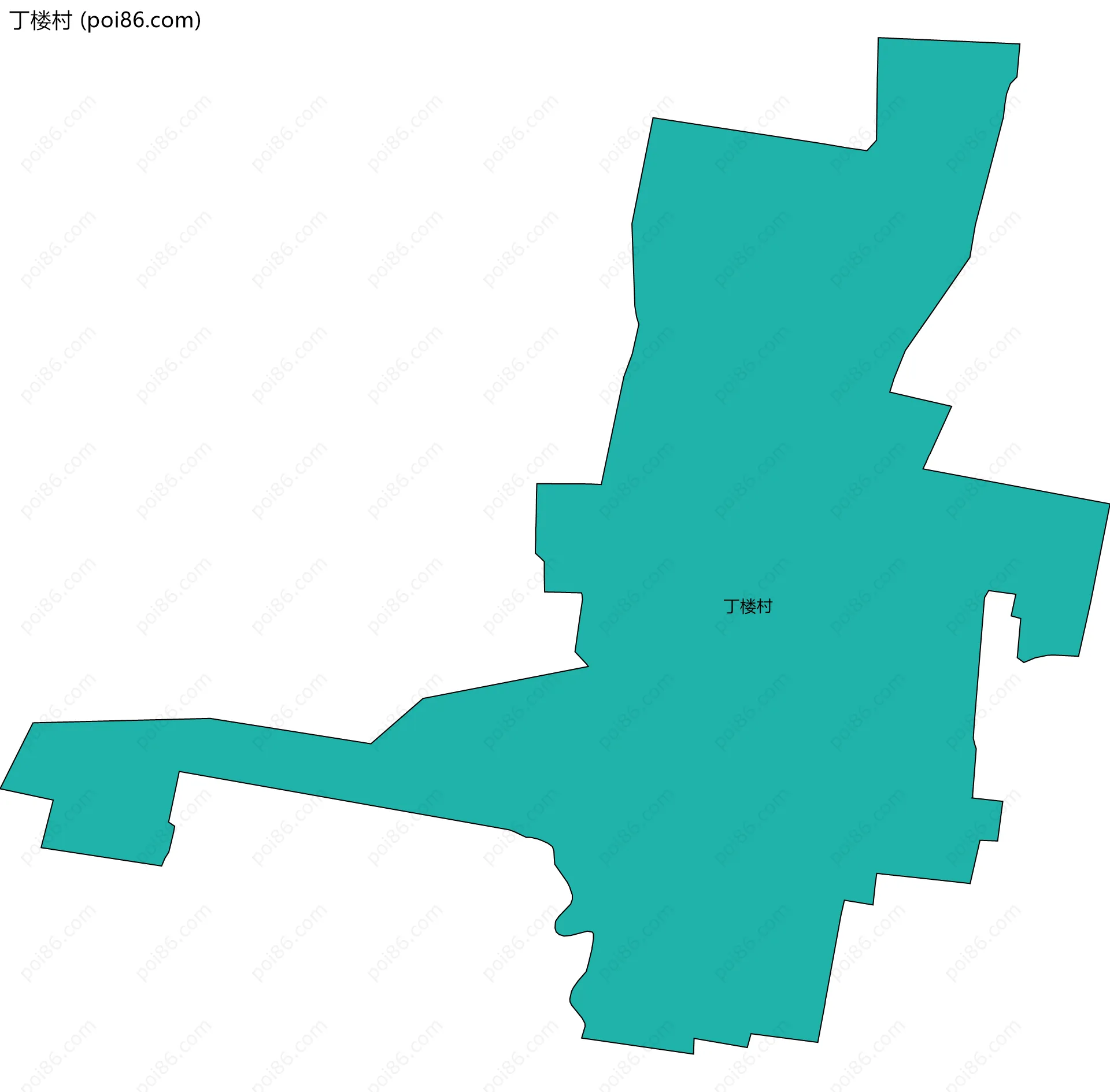 丁楼村边界地图