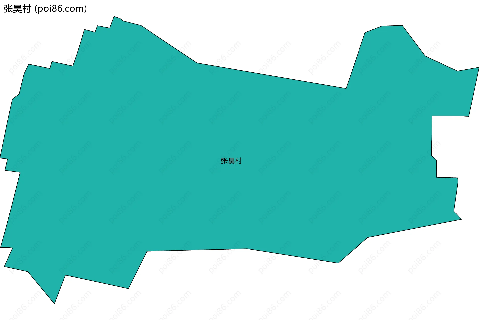 张昊村边界地图