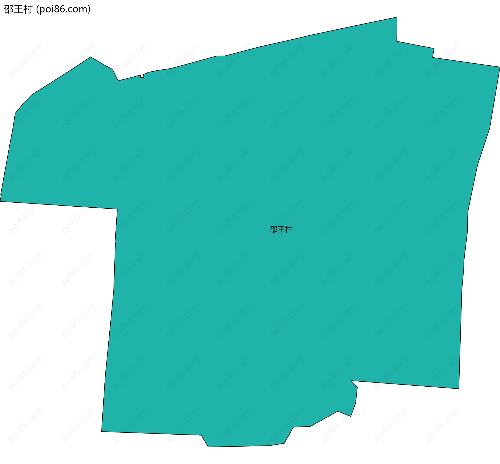 邵王村边界地图