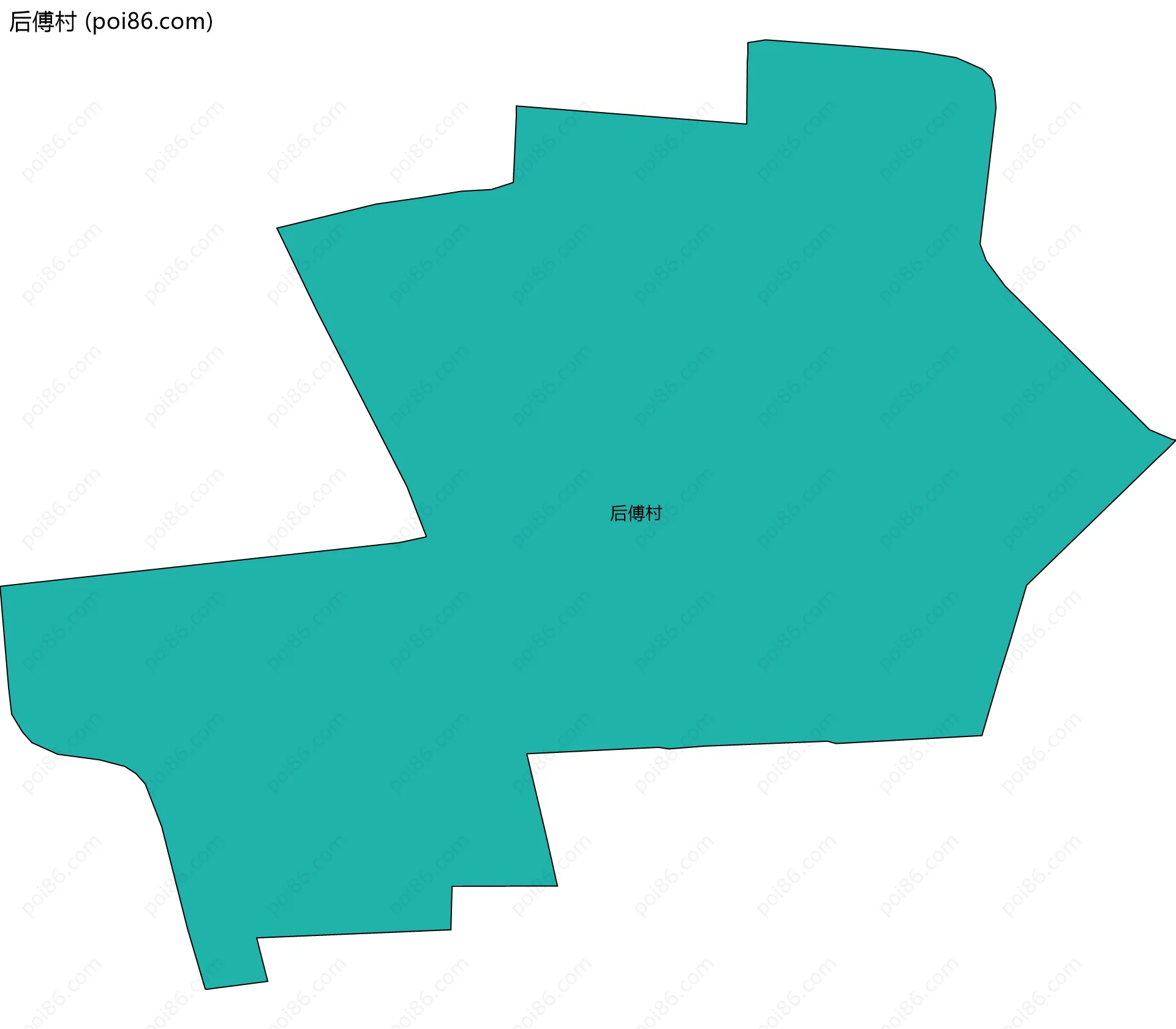 后傅村边界地图