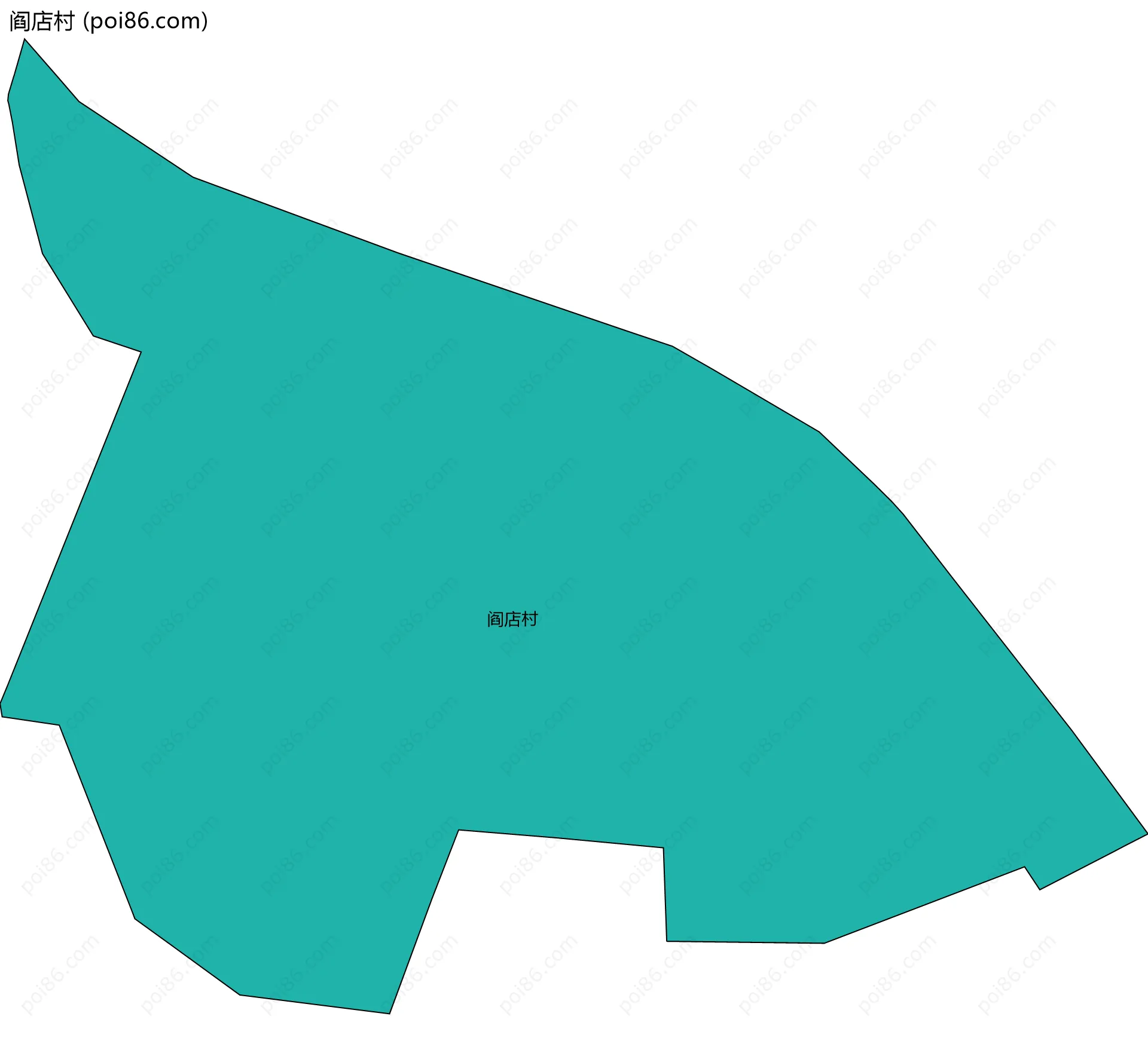 阎店村边界地图