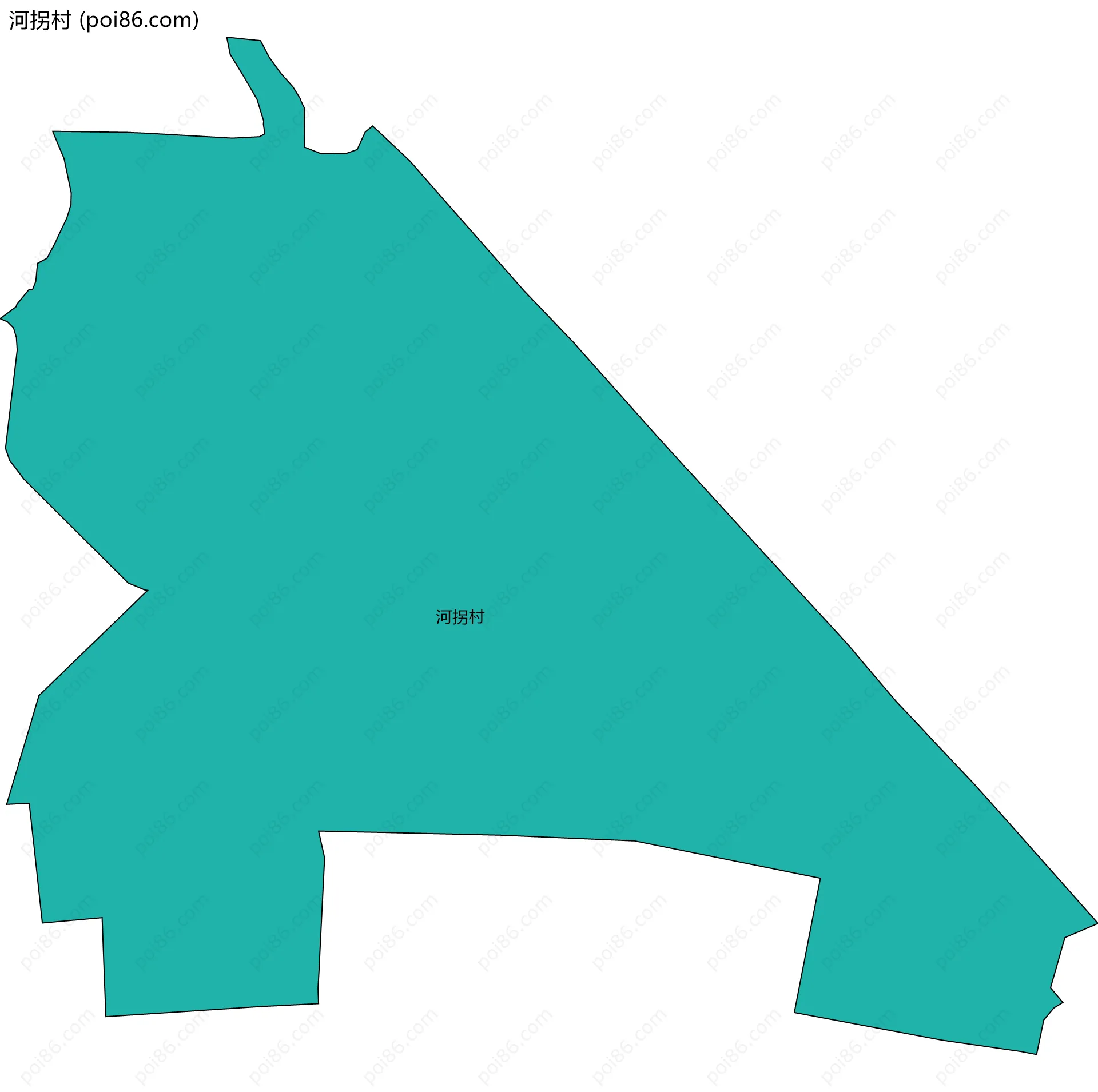 河拐村边界地图