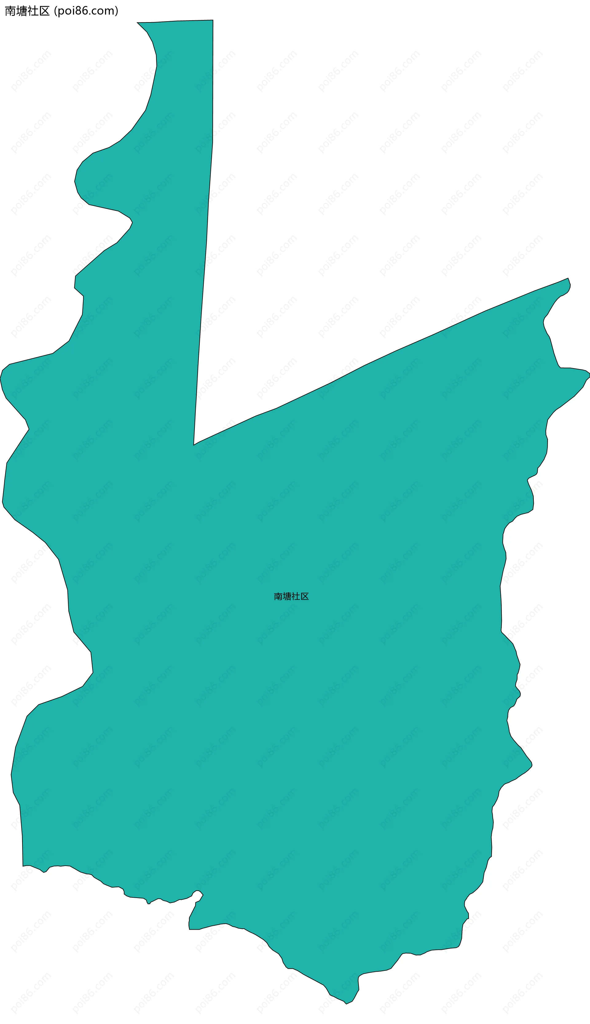 南塘社区边界地图