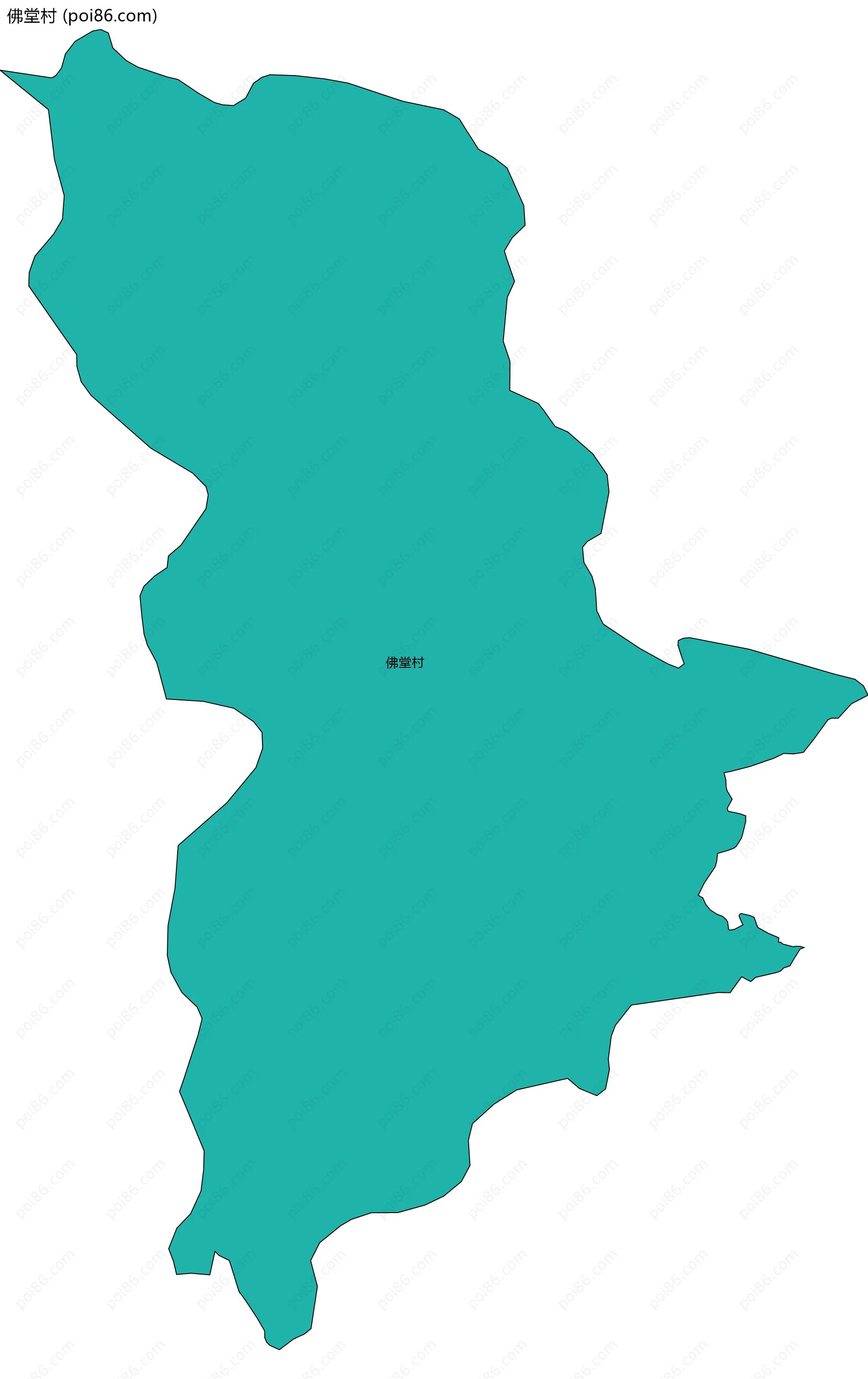 佛堂村边界地图