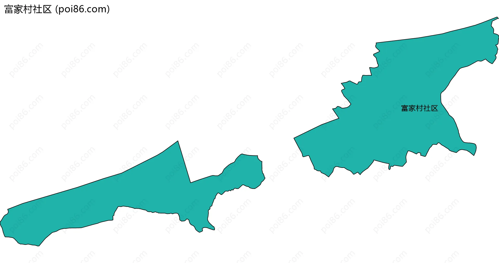 富家村社区边界地图
