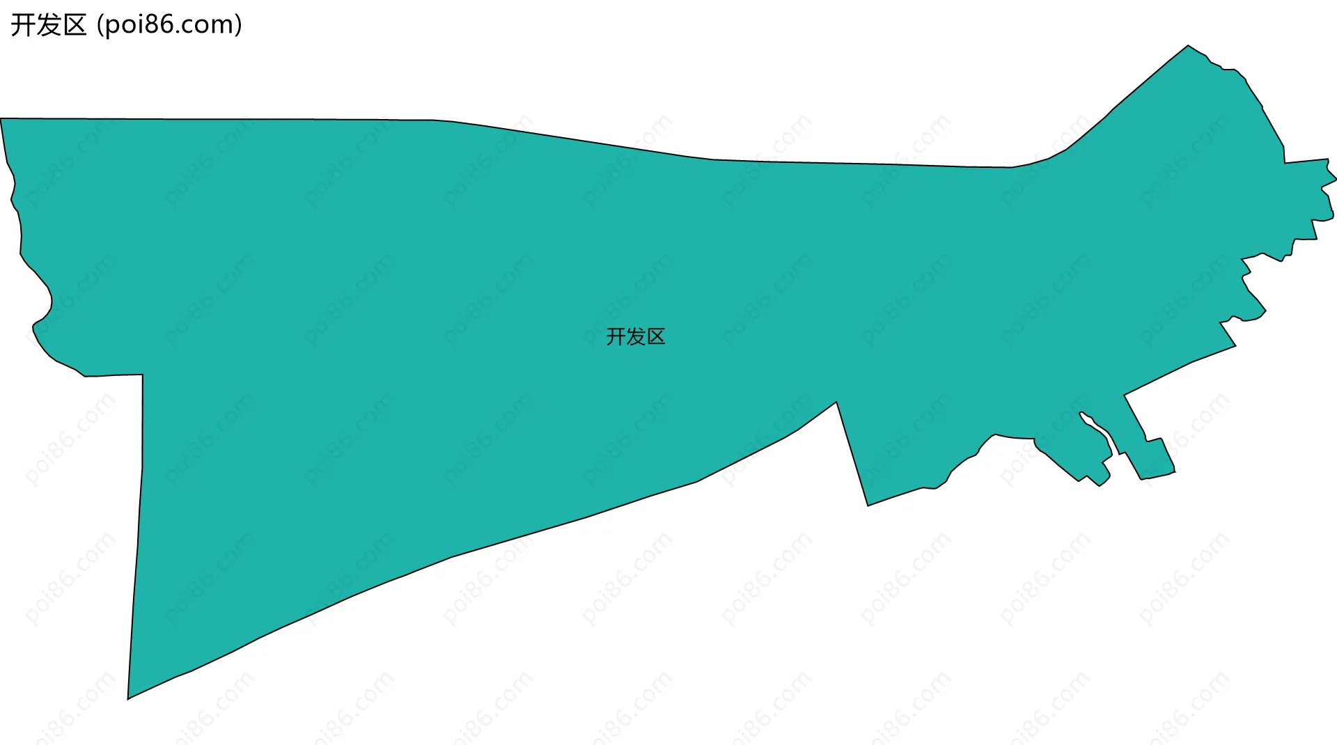 开发区边界地图