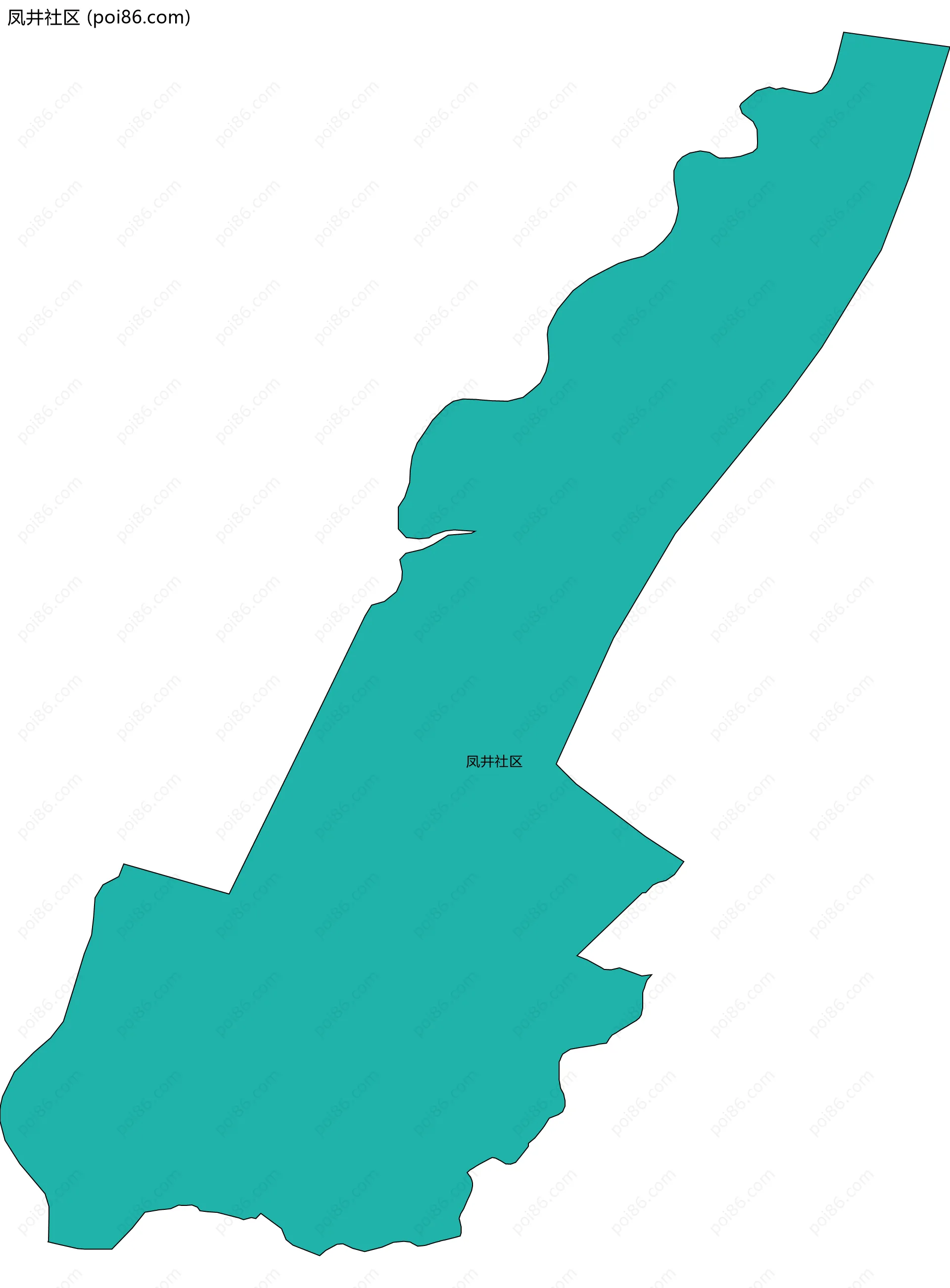 凤井社区边界地图