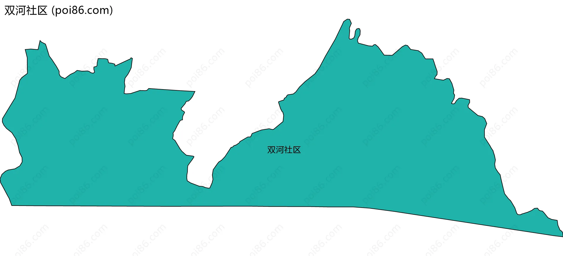 双河社区边界地图