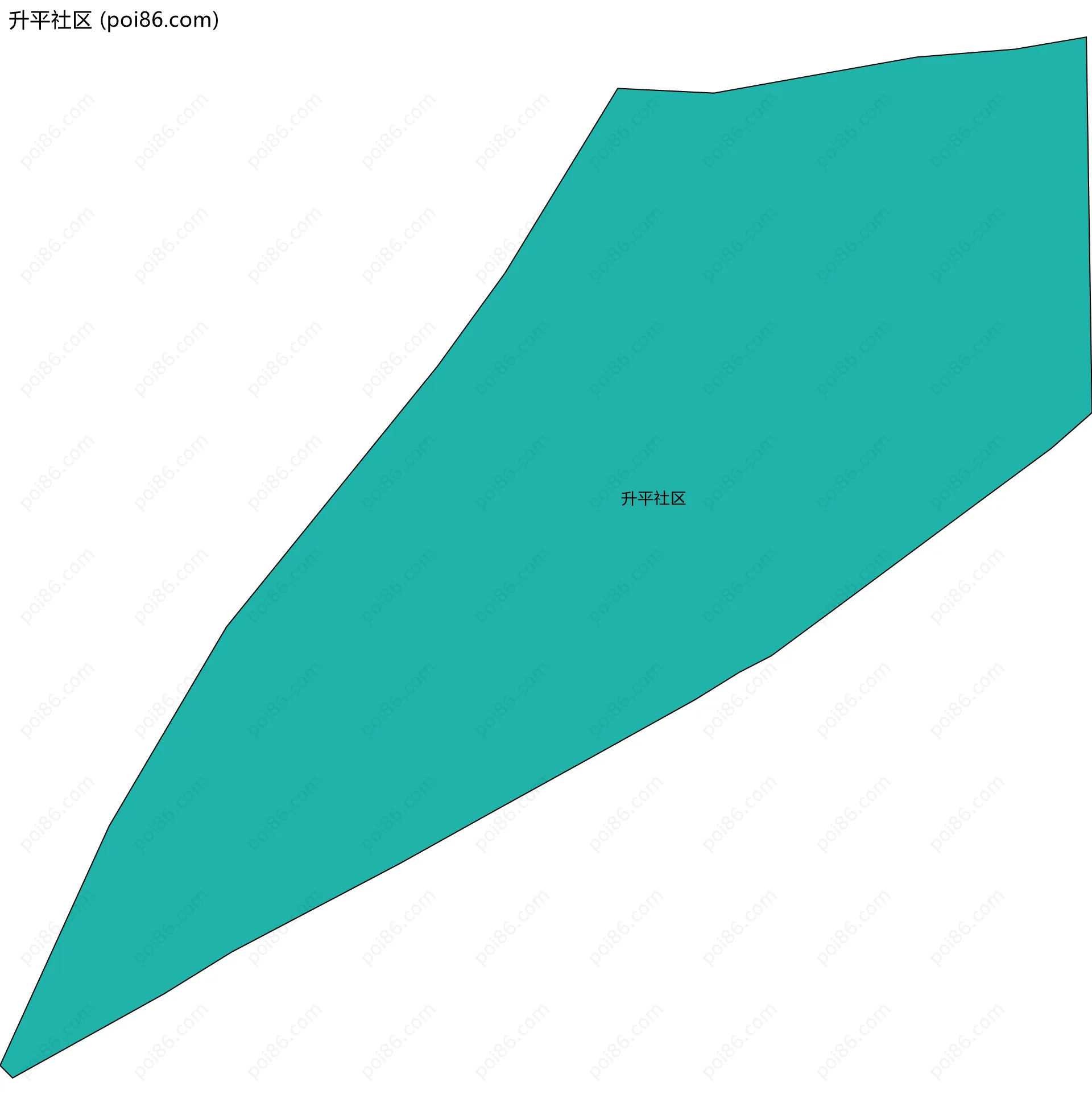 升平社区边界地图