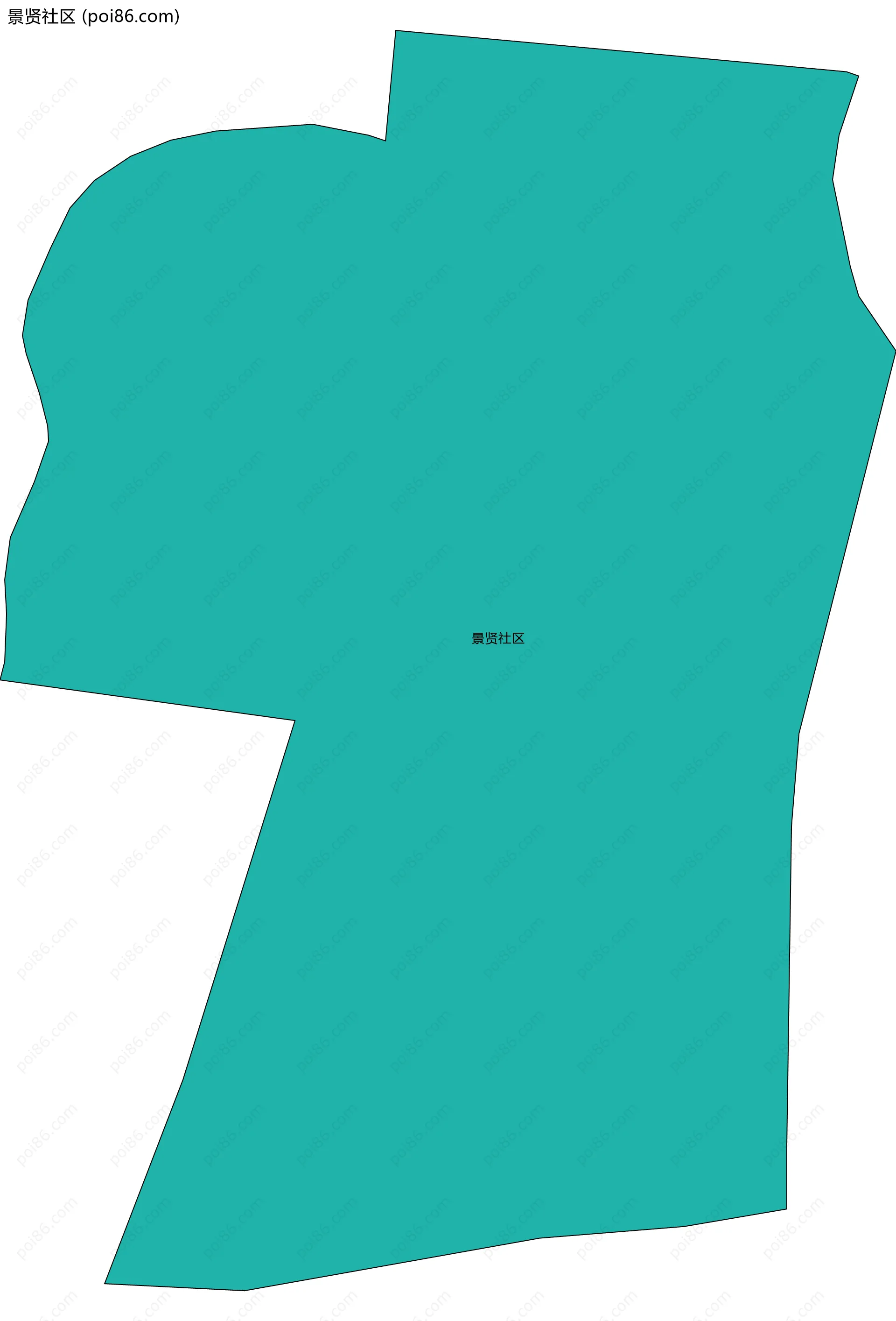 景贤社区边界地图