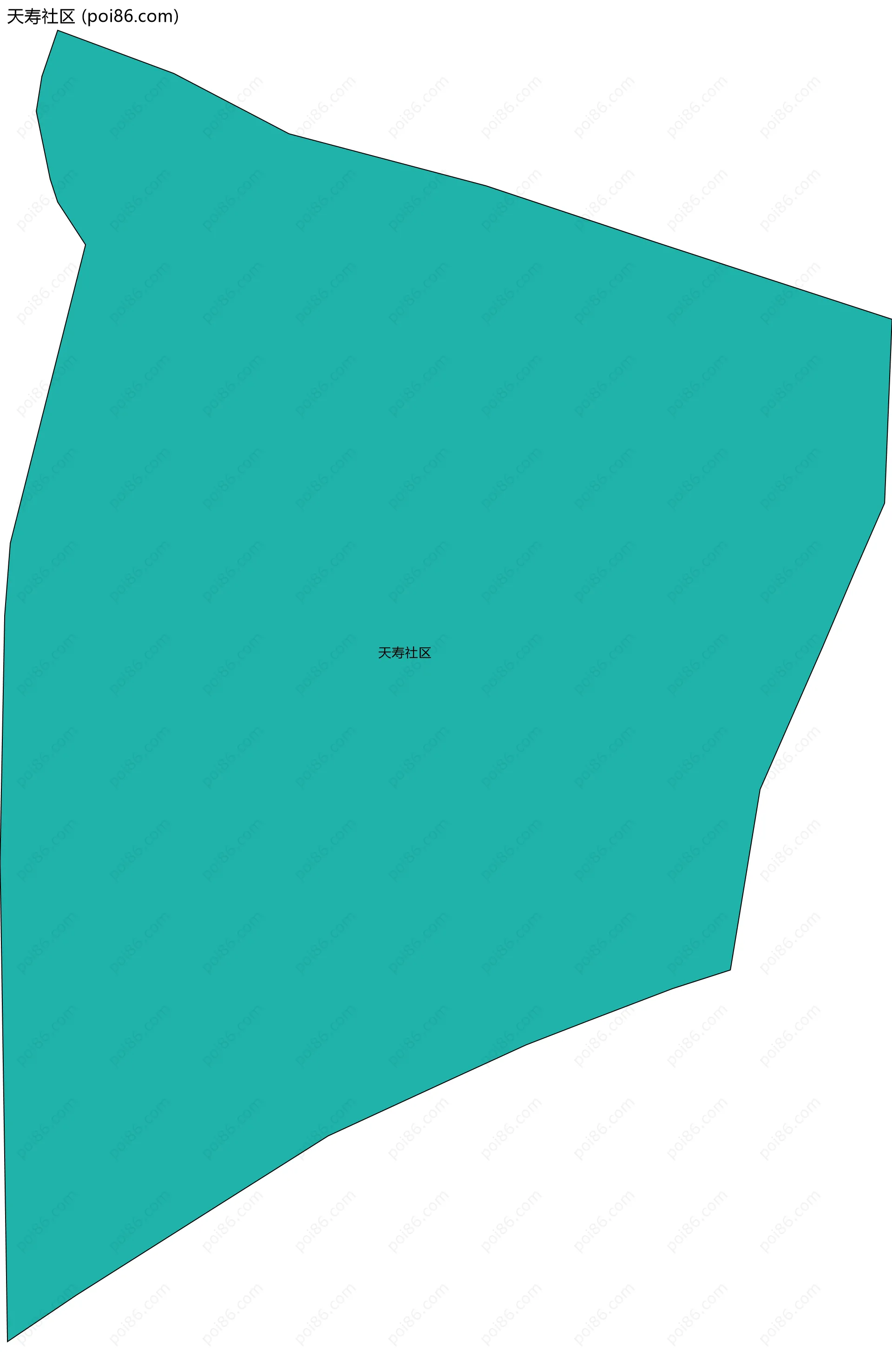 天寿社区边界地图