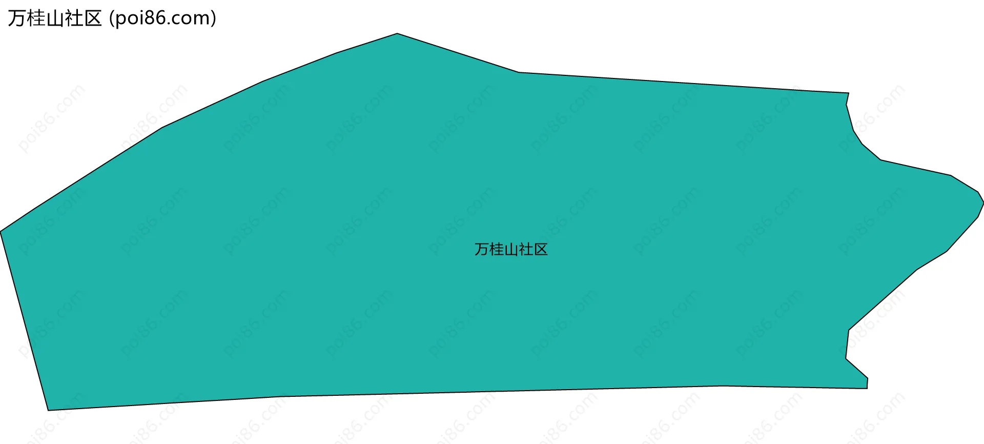 万桂山社区边界地图