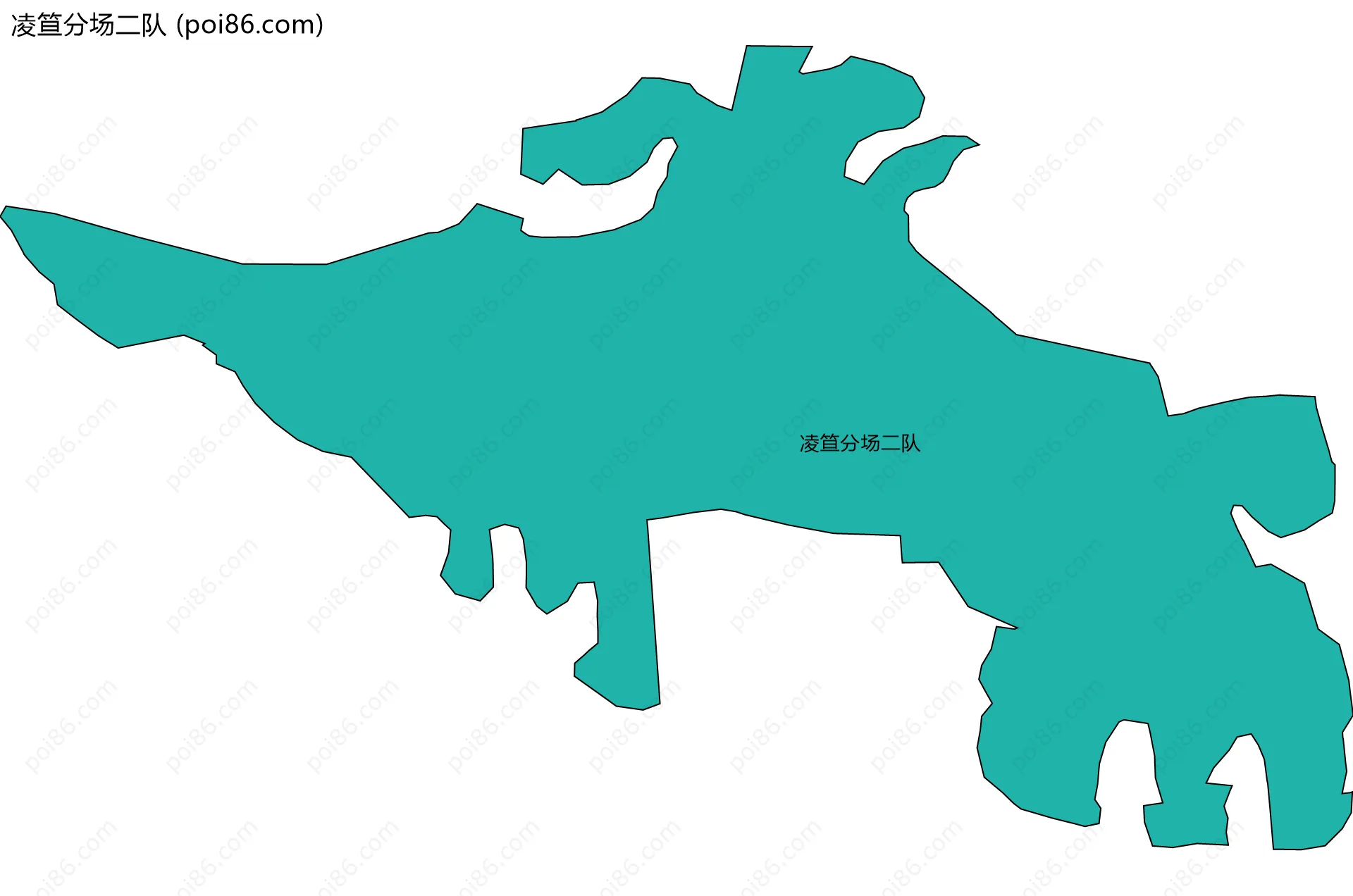 凌笪分场二队边界地图