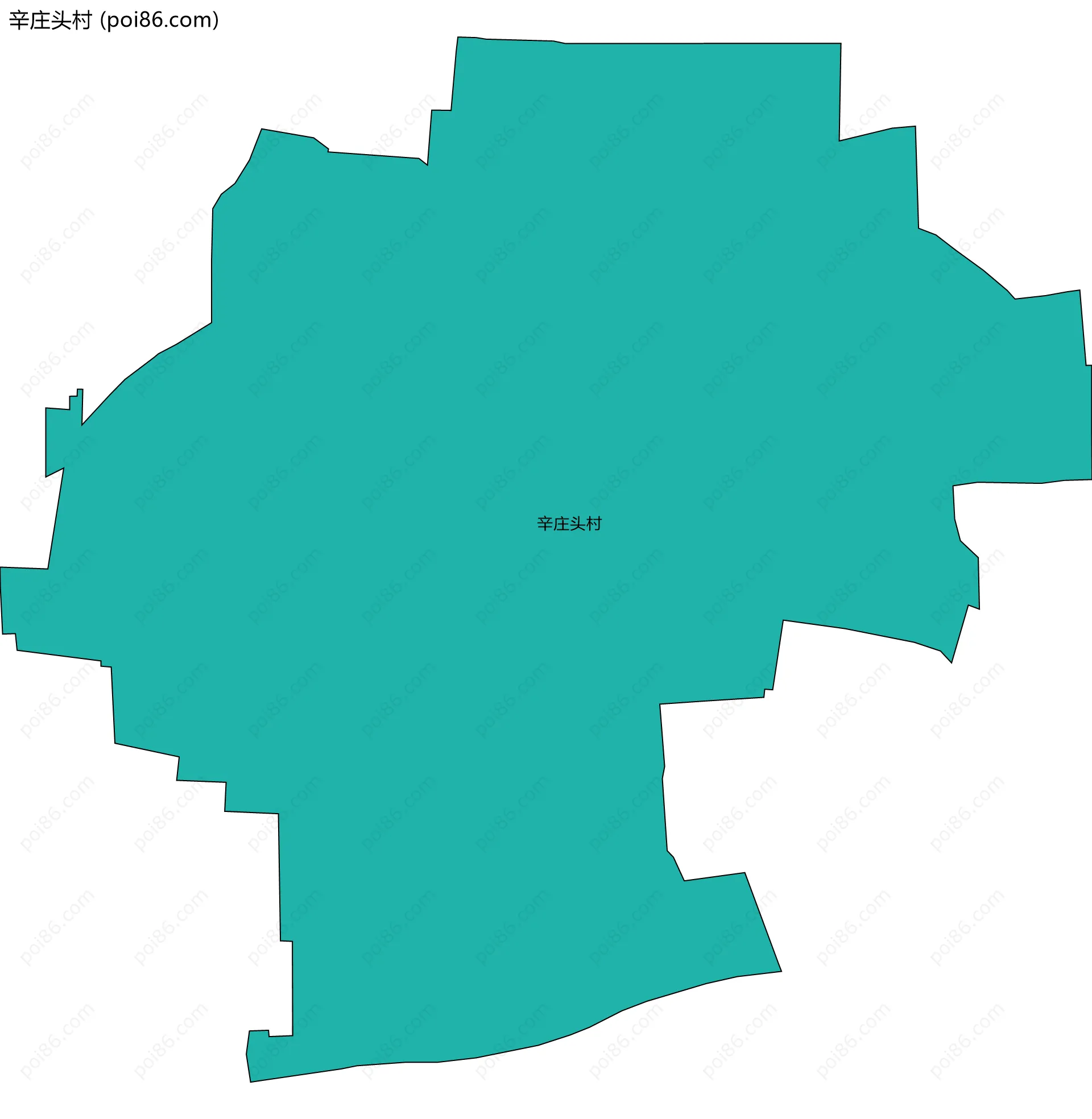 辛庄头村边界地图