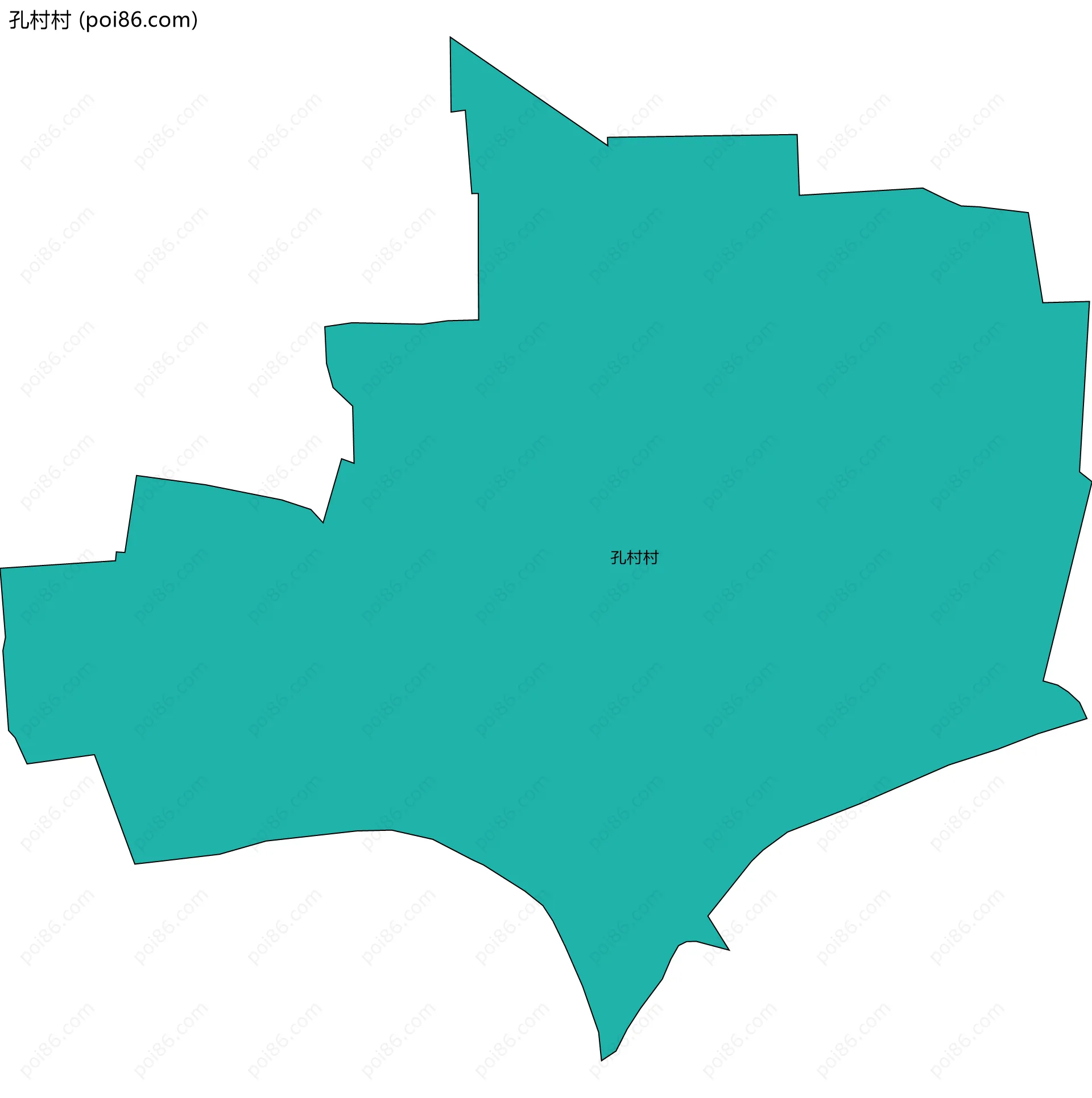 孔村村边界地图
