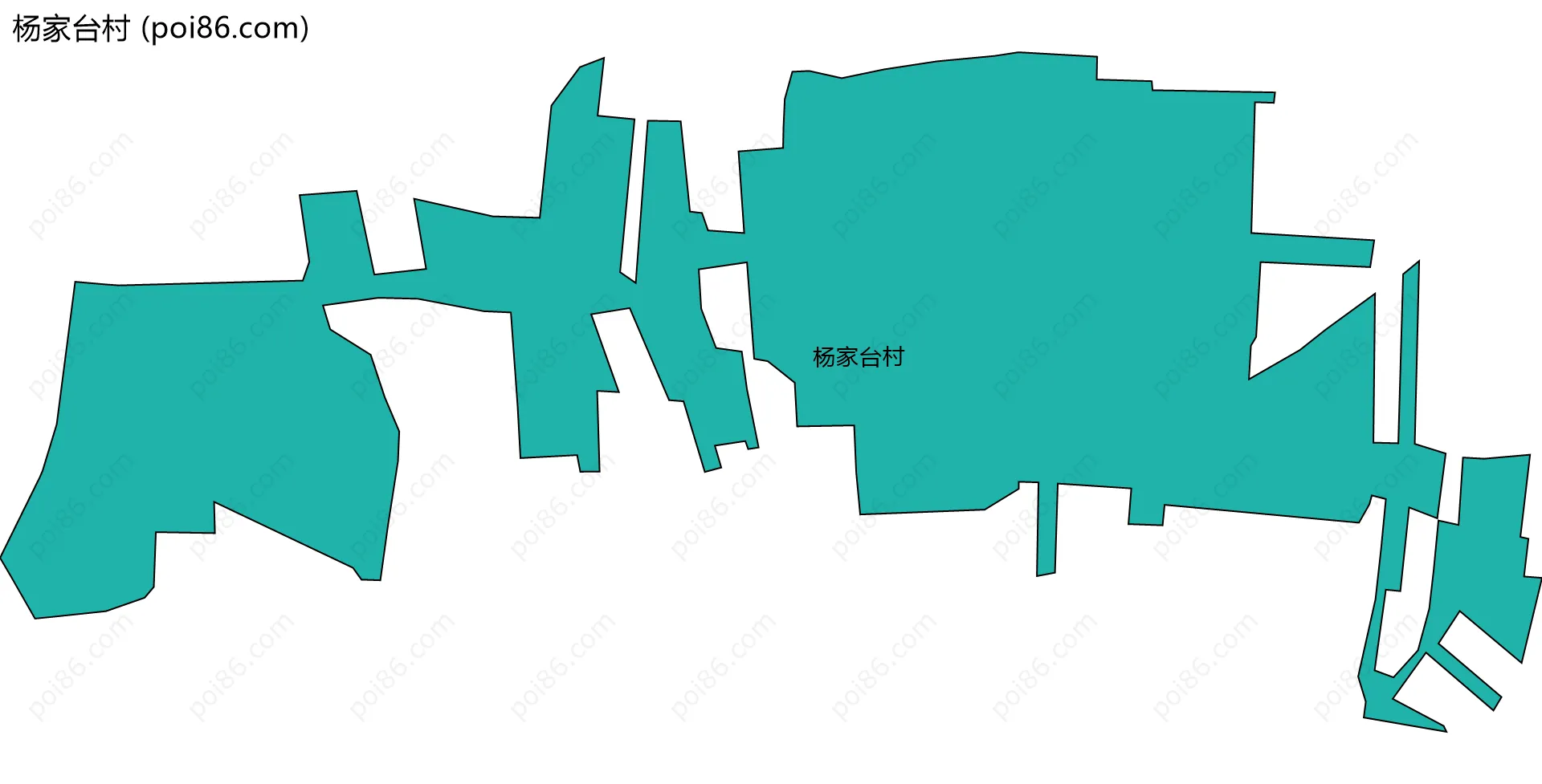 杨家台村边界地图