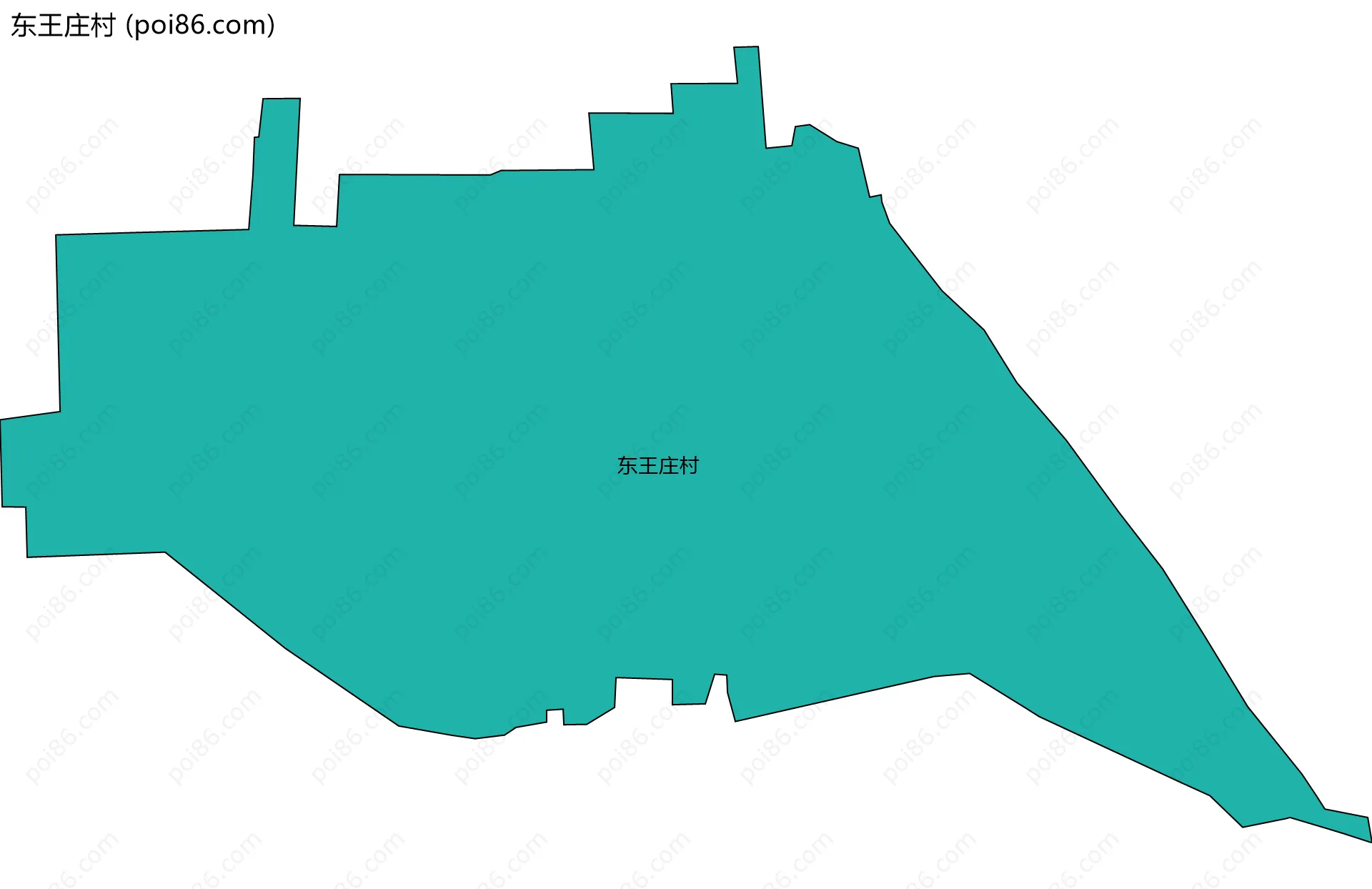 东王庄村边界地图