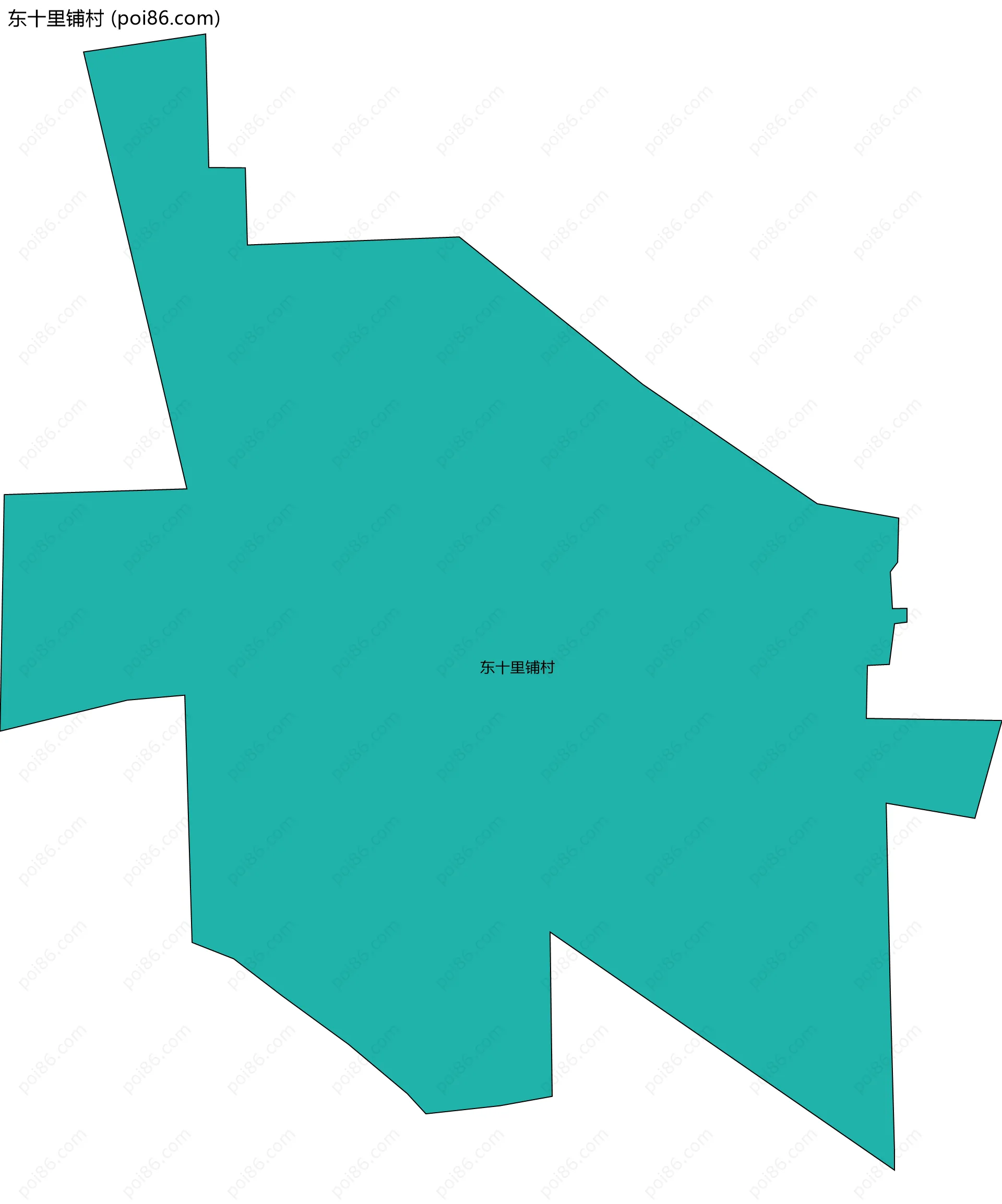 东十里铺村边界地图