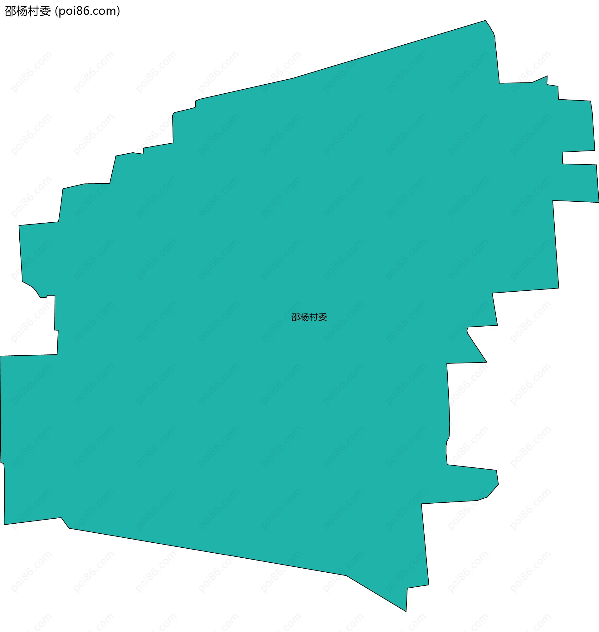 邵杨村委边界地图