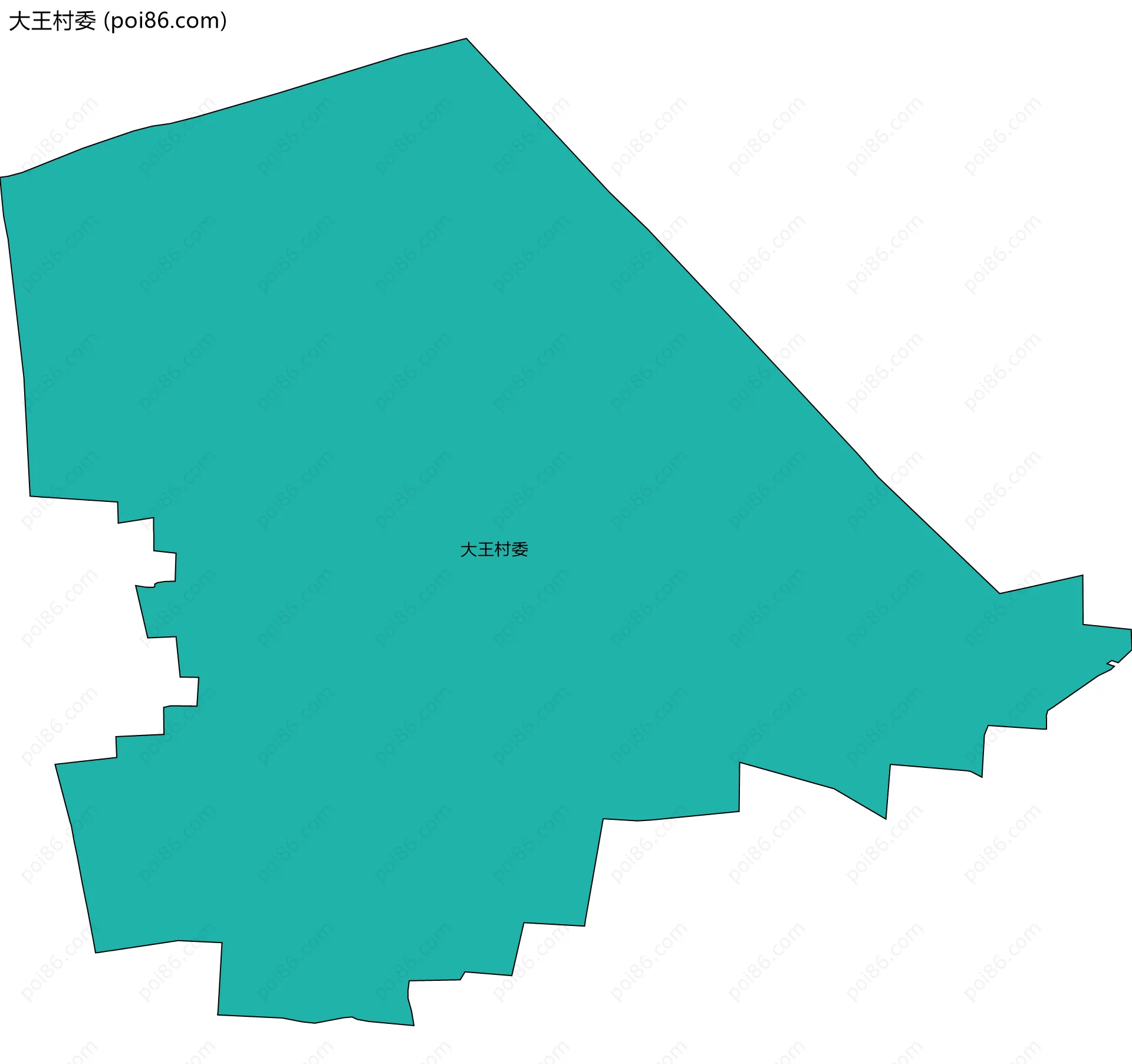 大王村委边界地图