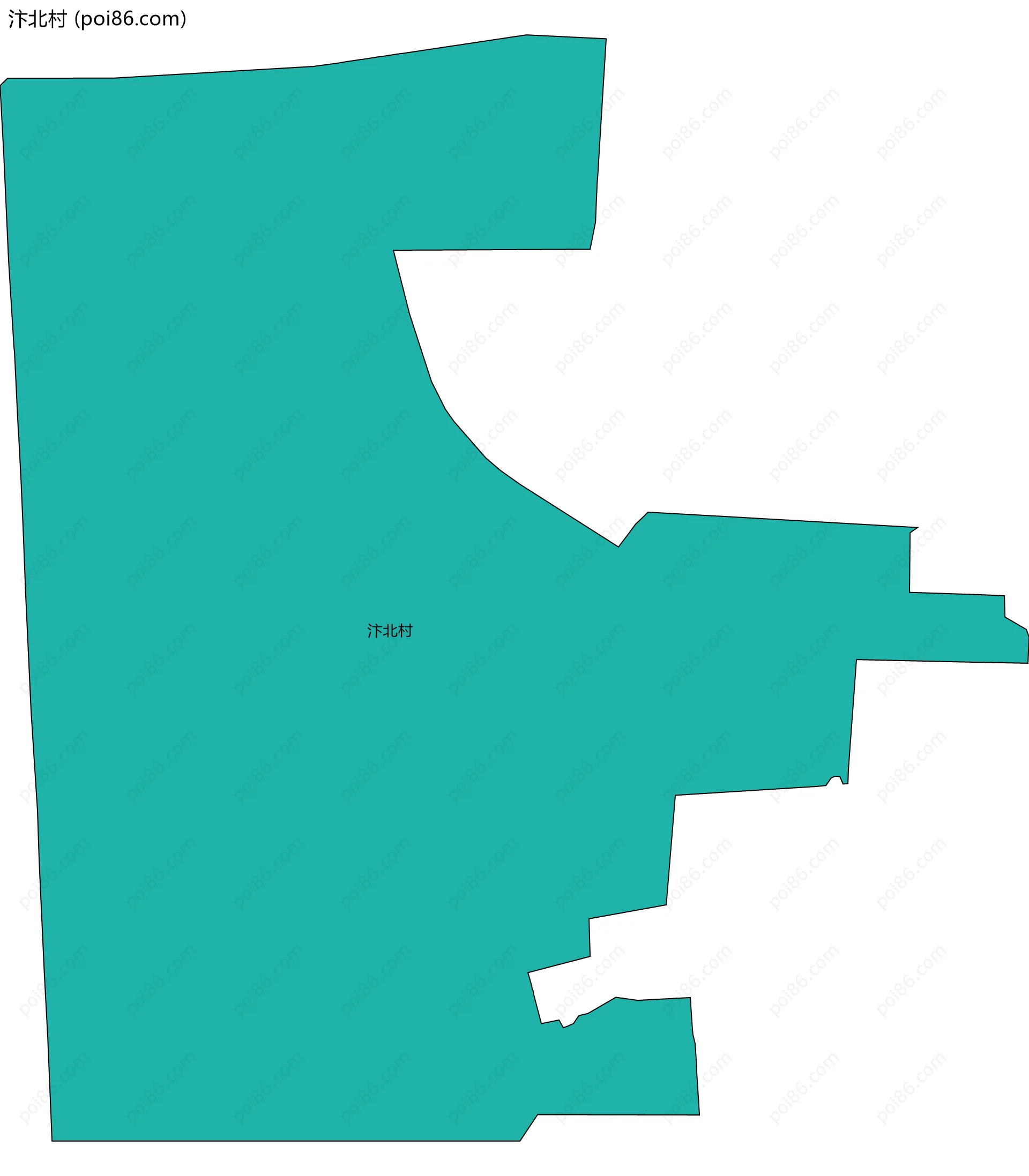 汴北村边界地图