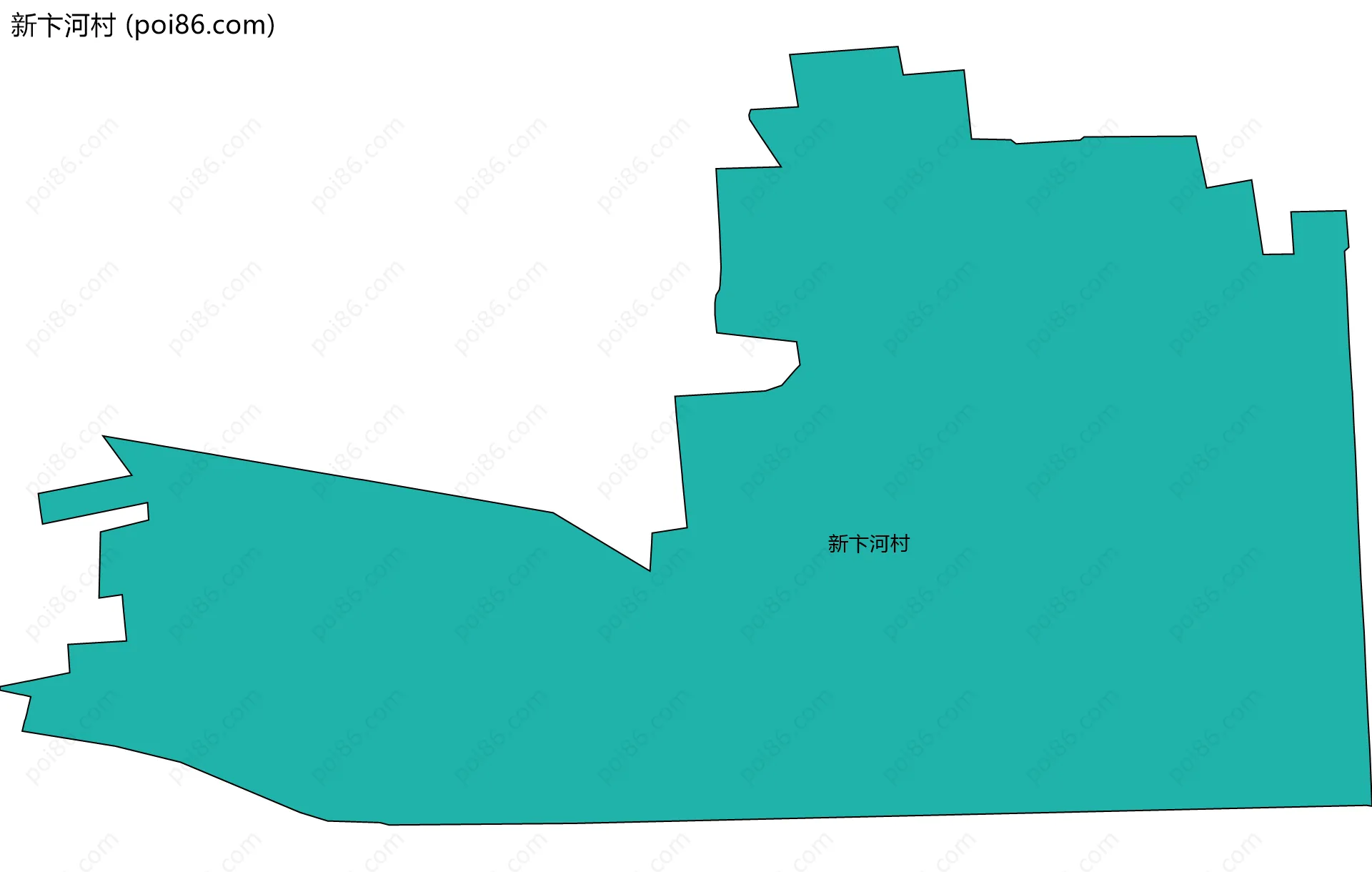 新卞河村边界地图