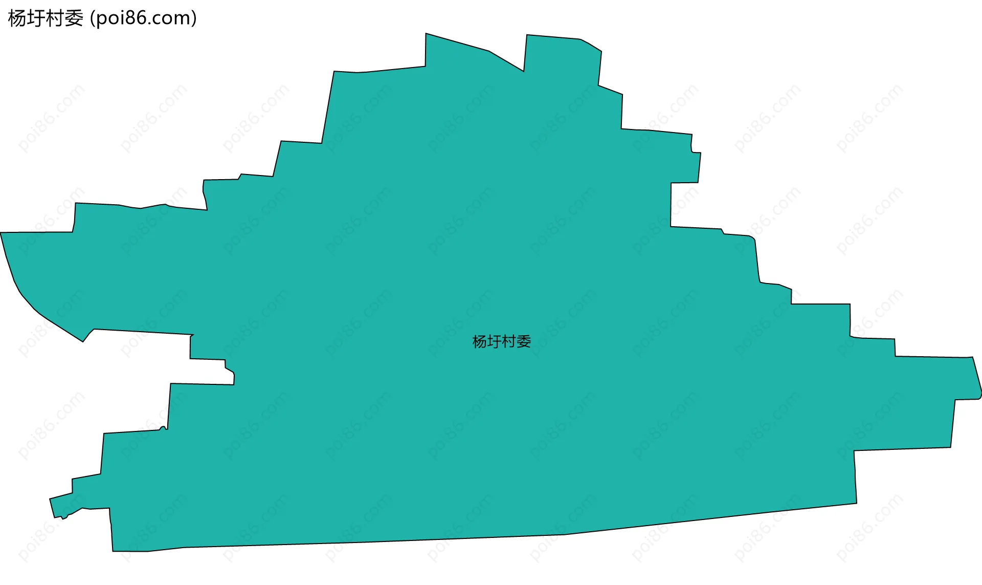 杨圩村委边界地图