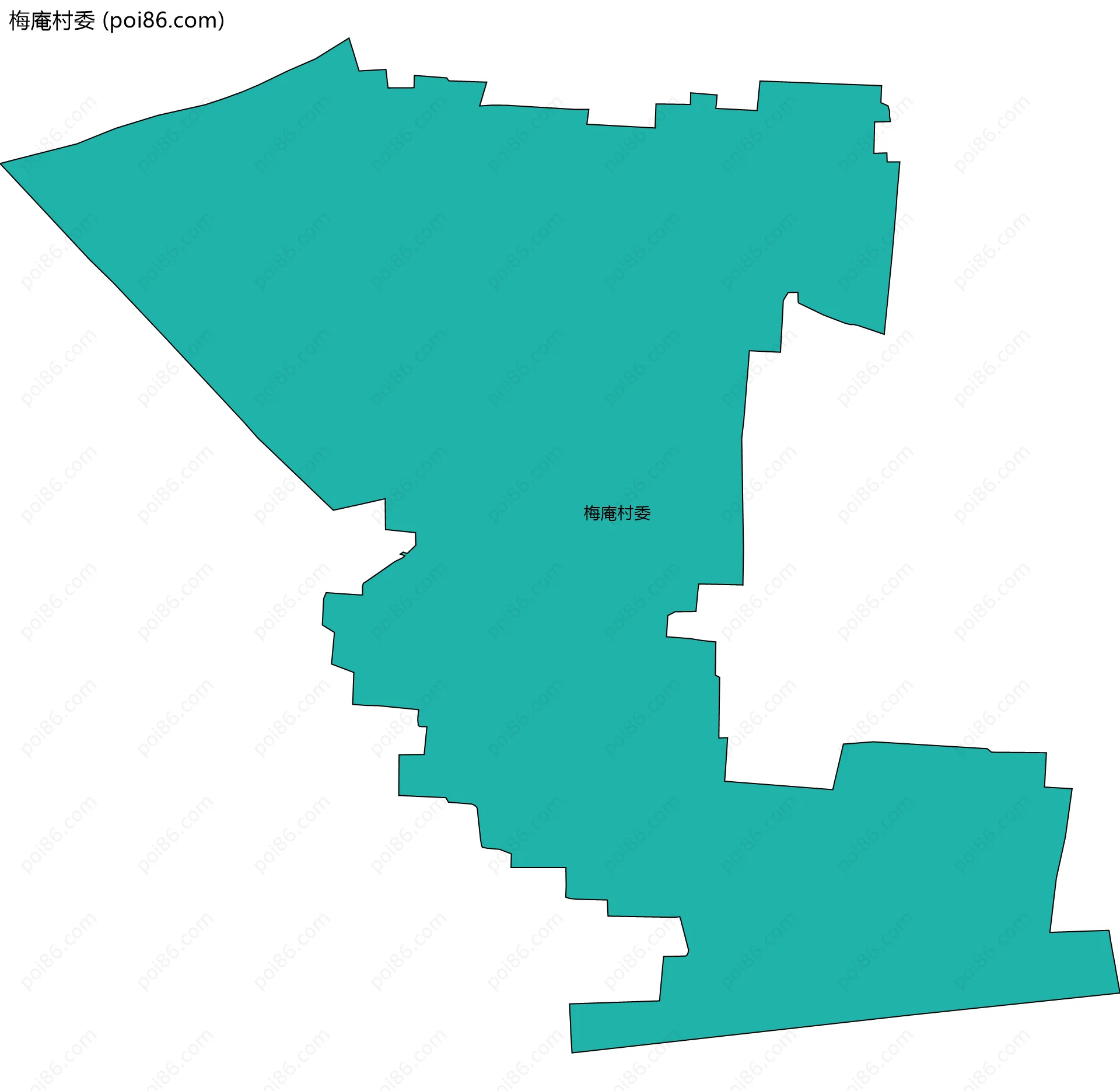 梅庵村委边界地图