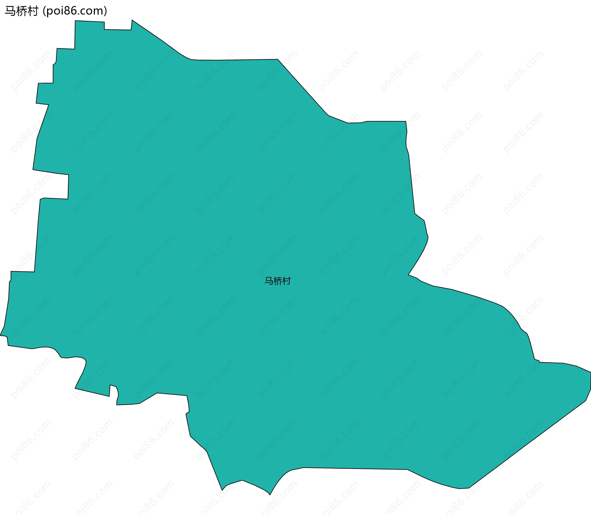 马桥村边界地图