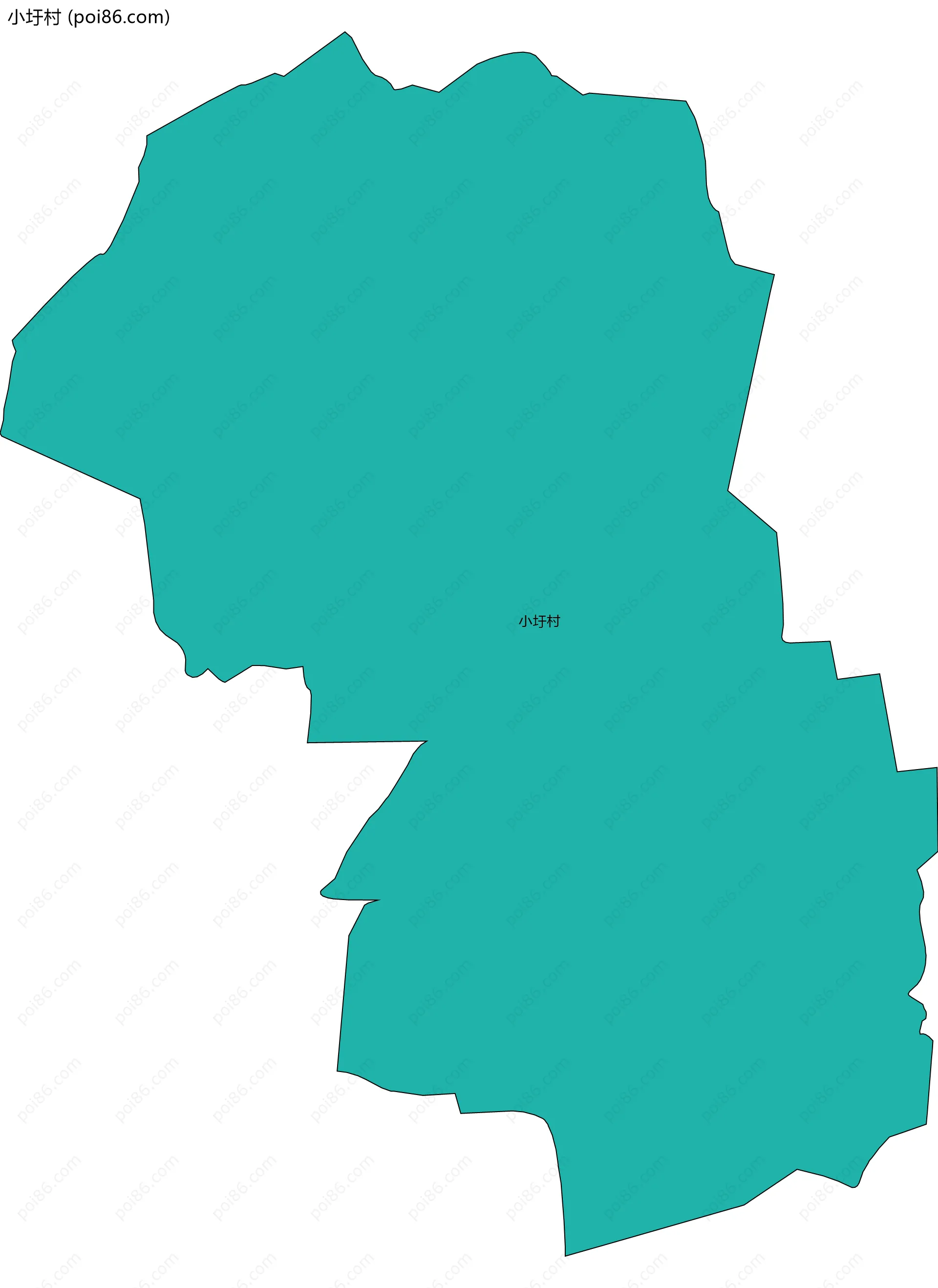 小圩村边界地图