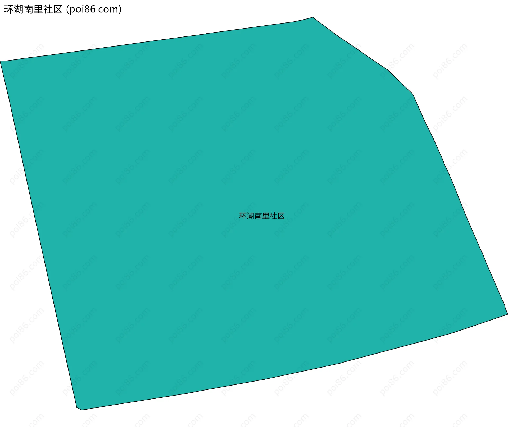 环湖南里社区边界地图