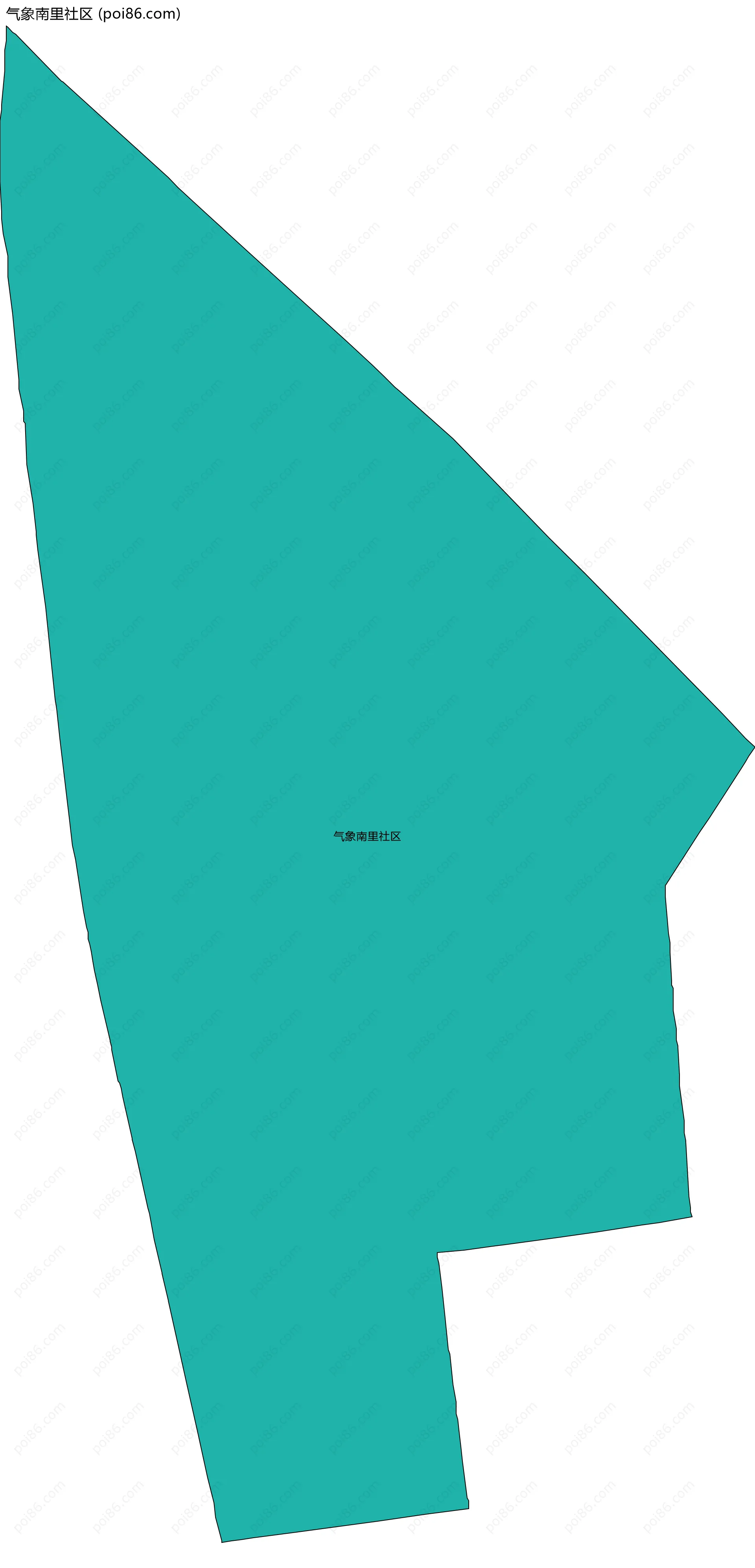 气象南里社区边界地图