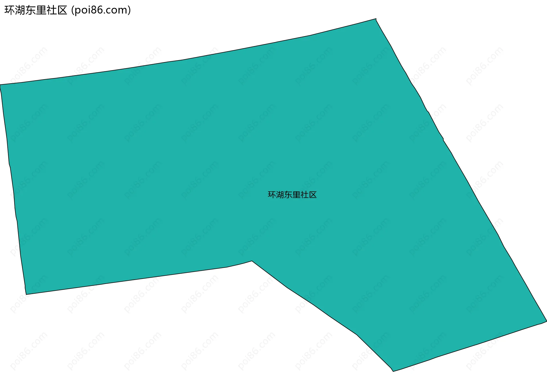 环湖东里社区边界地图
