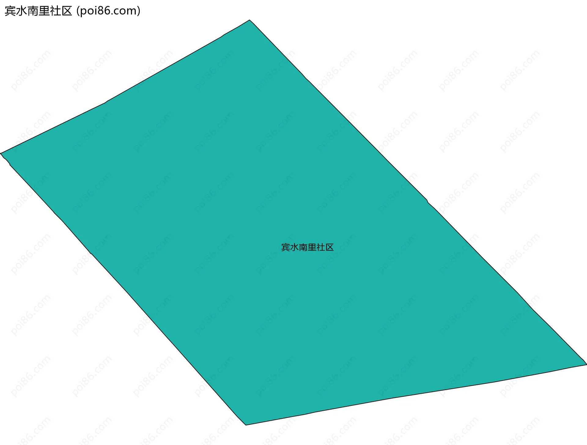 宾水南里社区边界地图