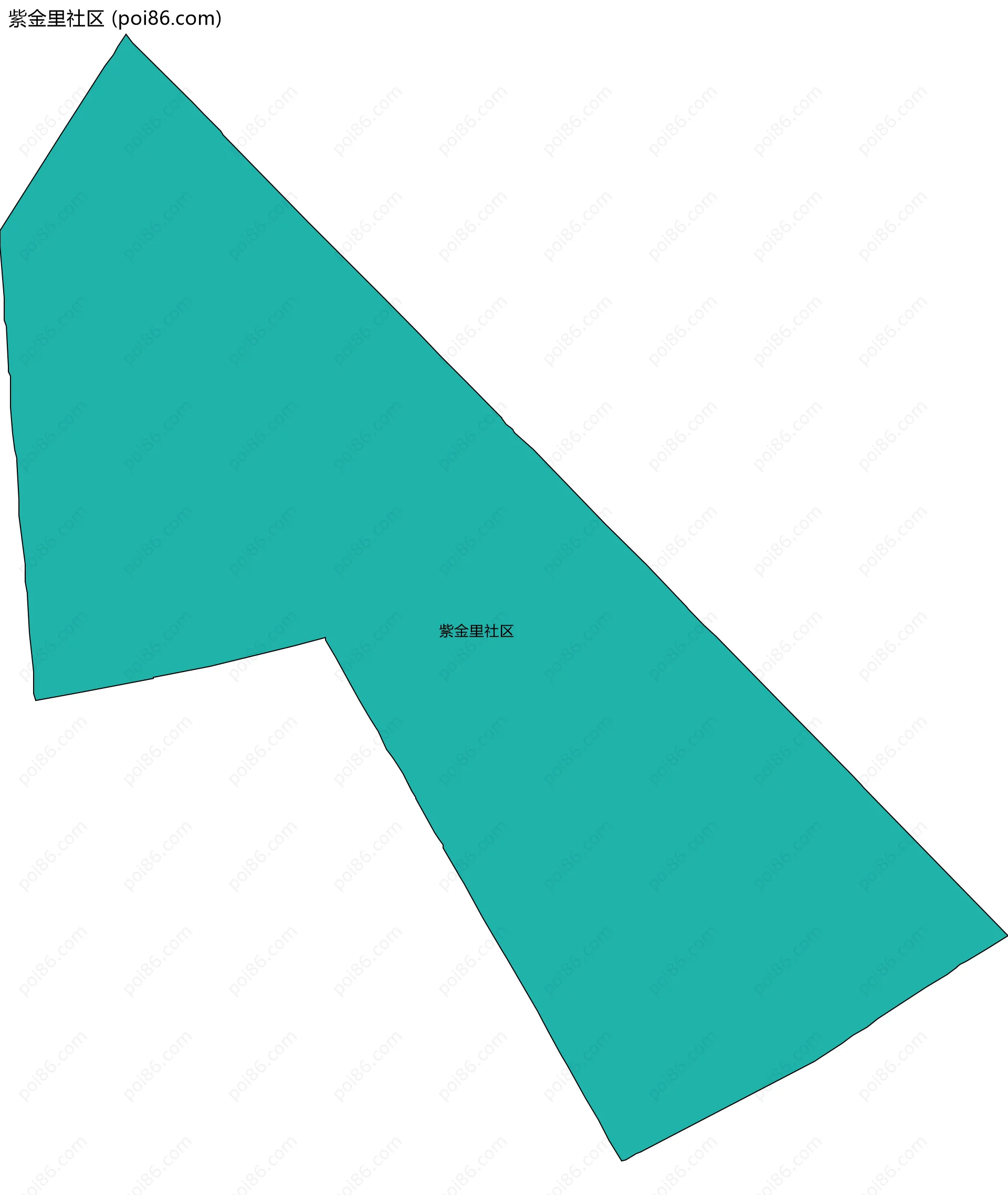 紫金里社区边界地图