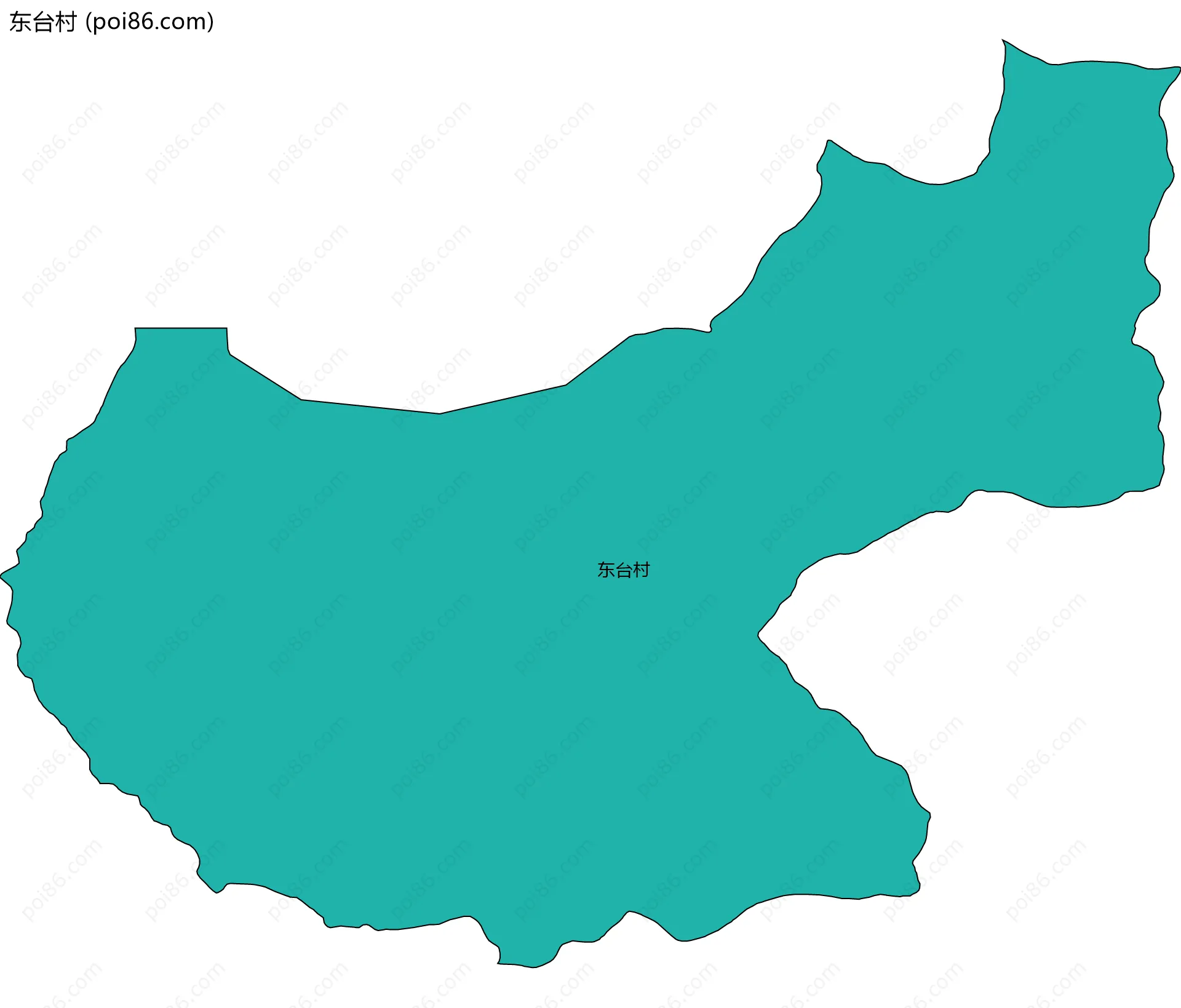 东台村边界地图