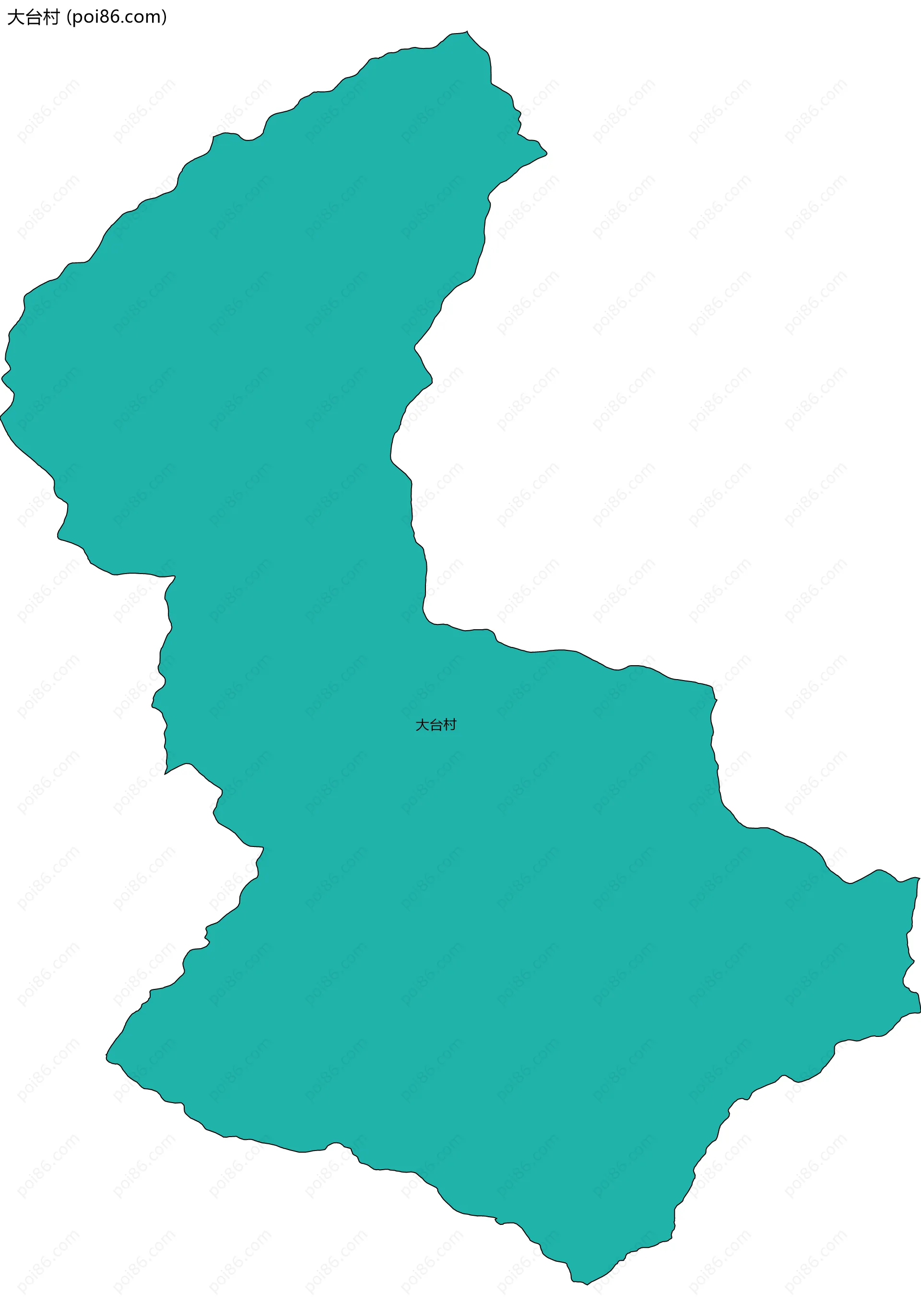 大台村边界地图