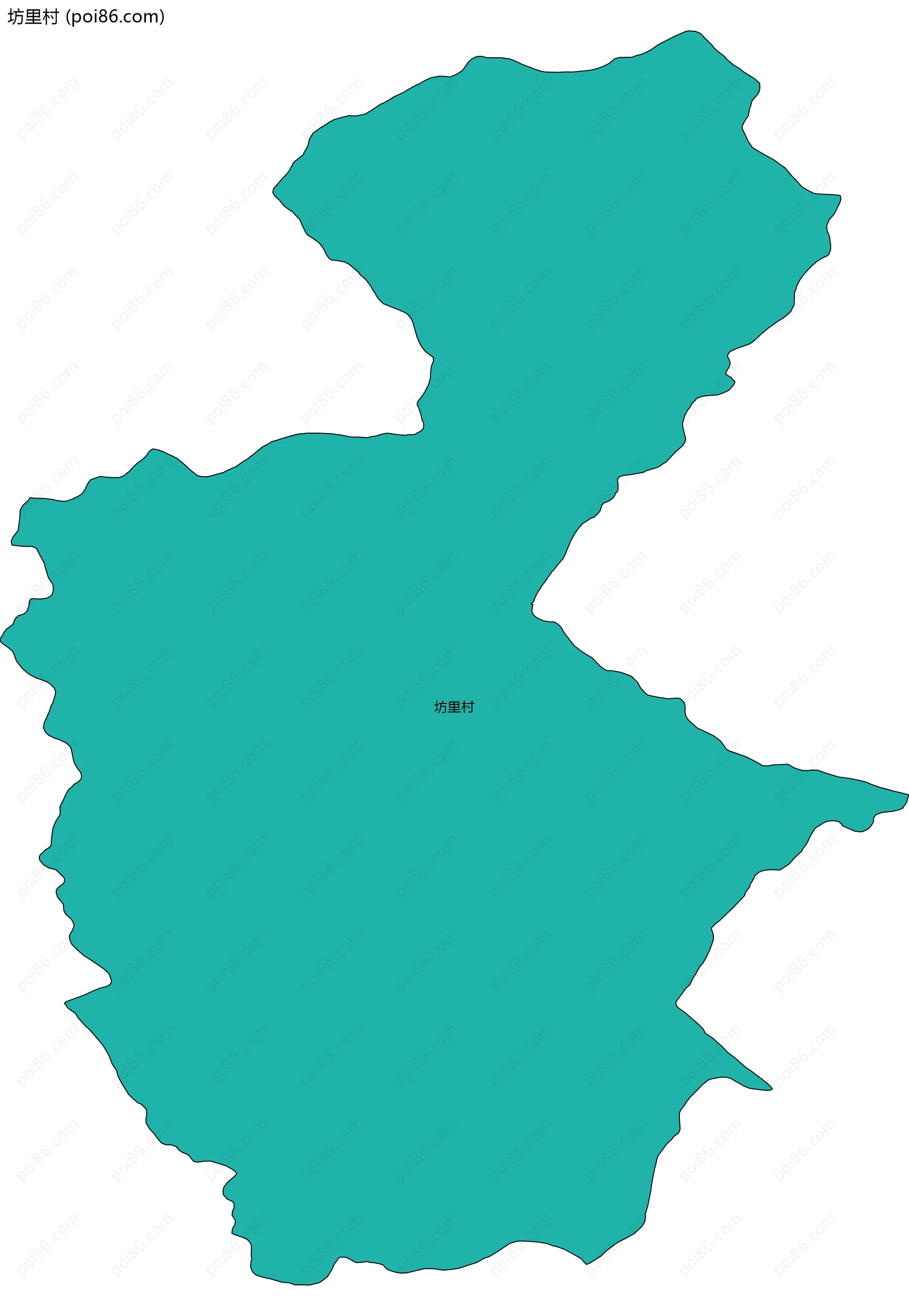 坊里村边界地图