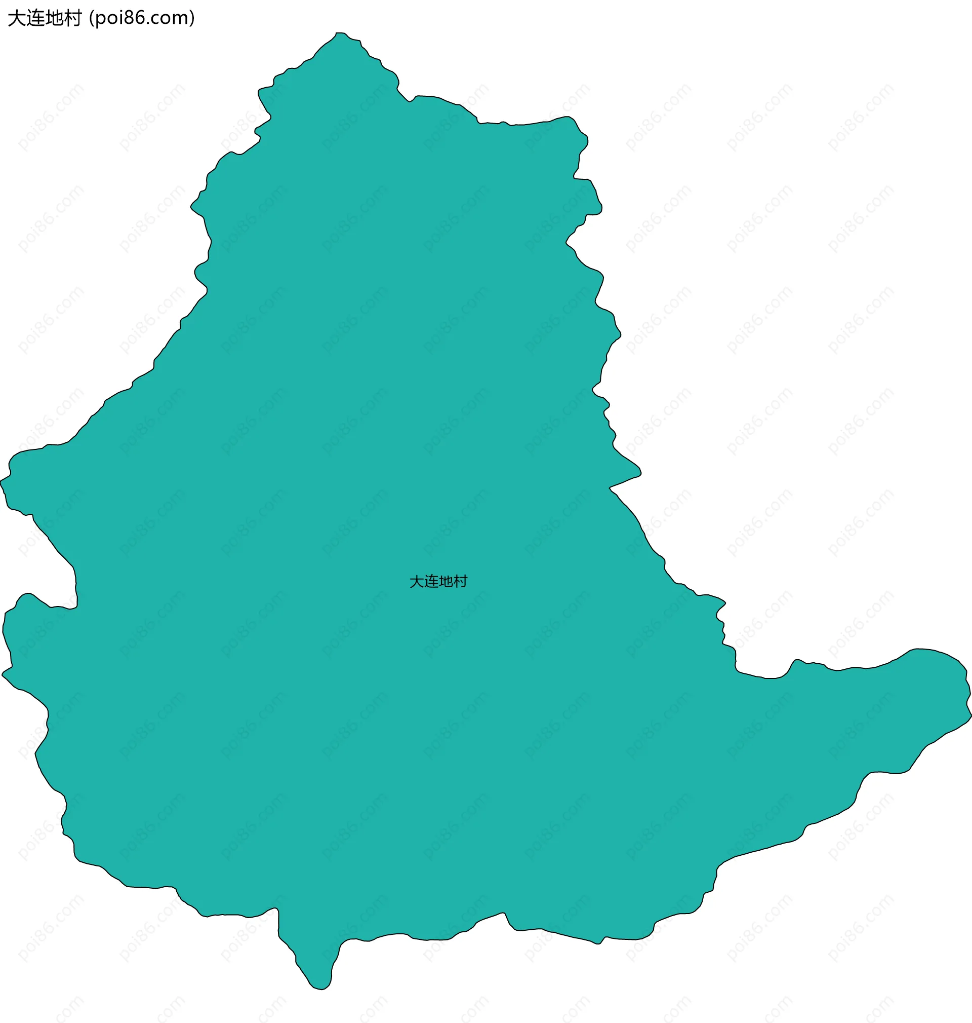 大连地村边界地图